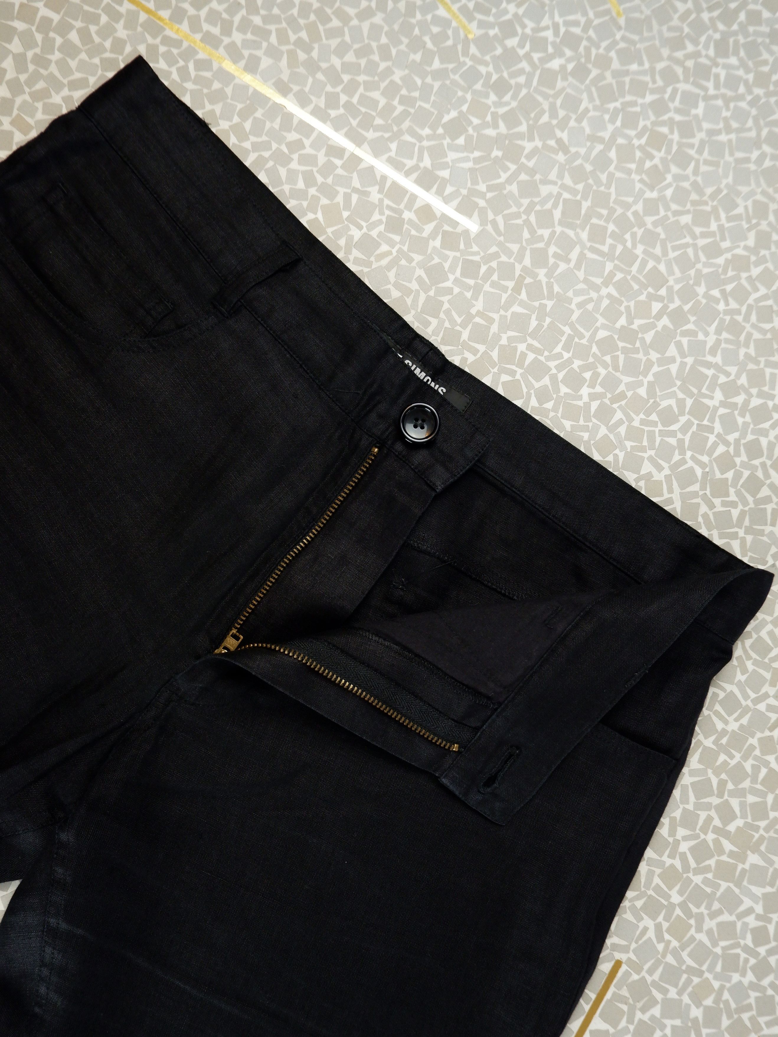 Raf Simons Last drop! Raf Simons narrow fit 5-pocket linen pants Size US 30 / EU 46 - 4 Thumbnail