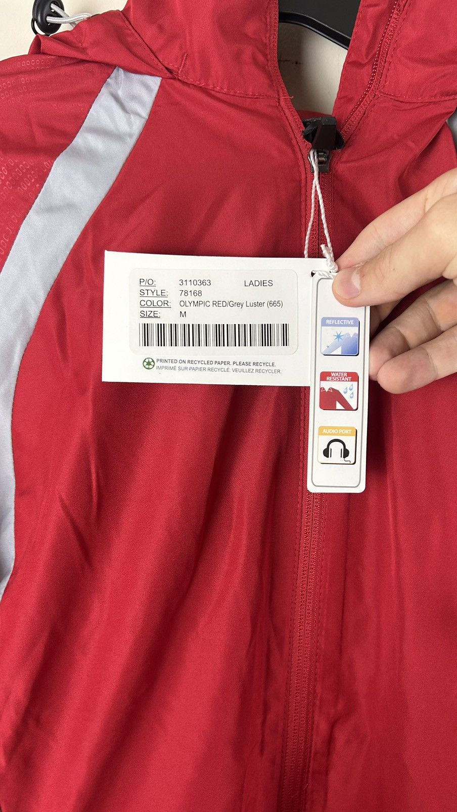 Vintage Soft Shell Jacket Medium Women Red Size M / US 6-8 / IT 42-44 - 2 Thumbnail