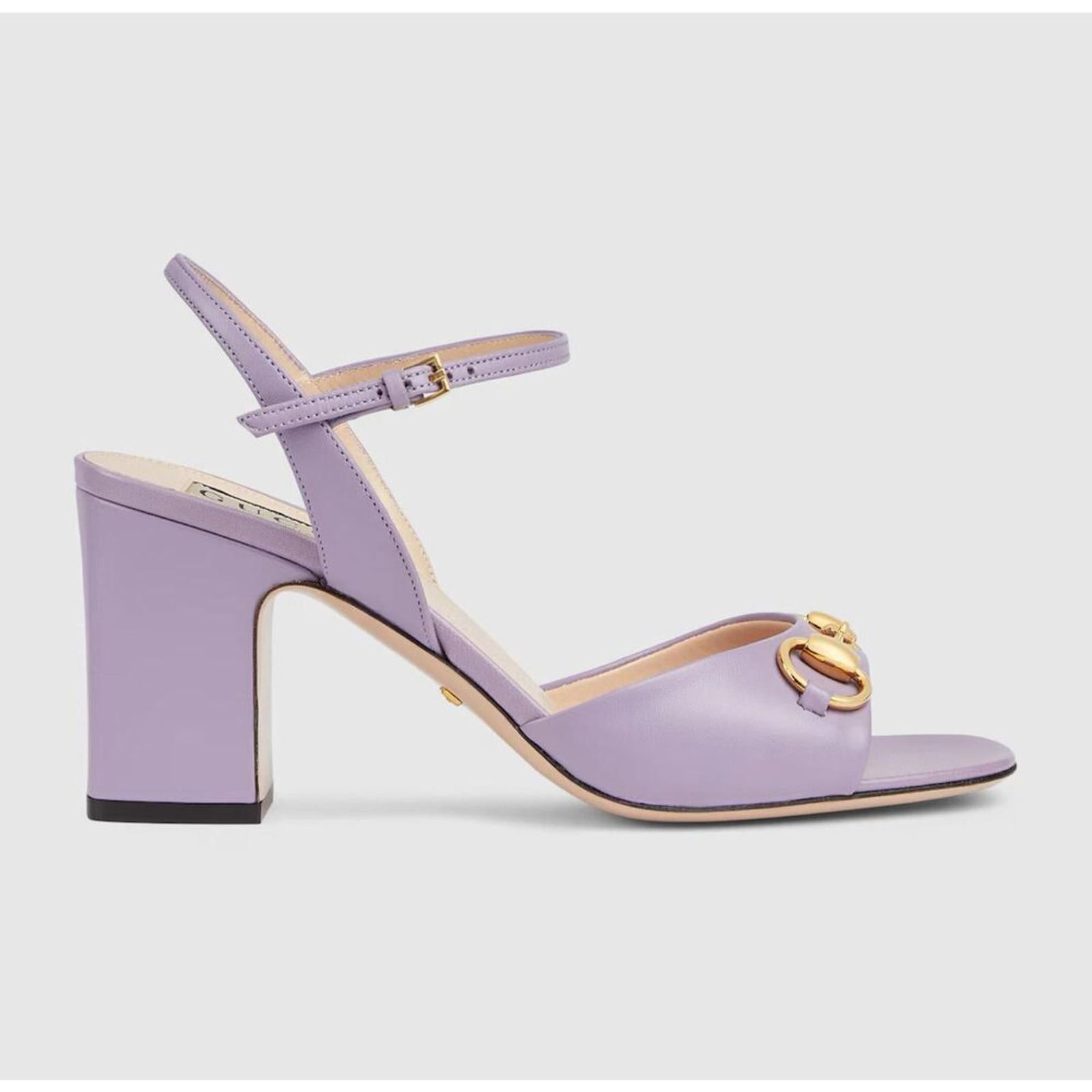 Gucci Gucci Horsebit Mid Heel Sandals SIZE 39.5 Size ONE SIZE - 1 Thumbnail