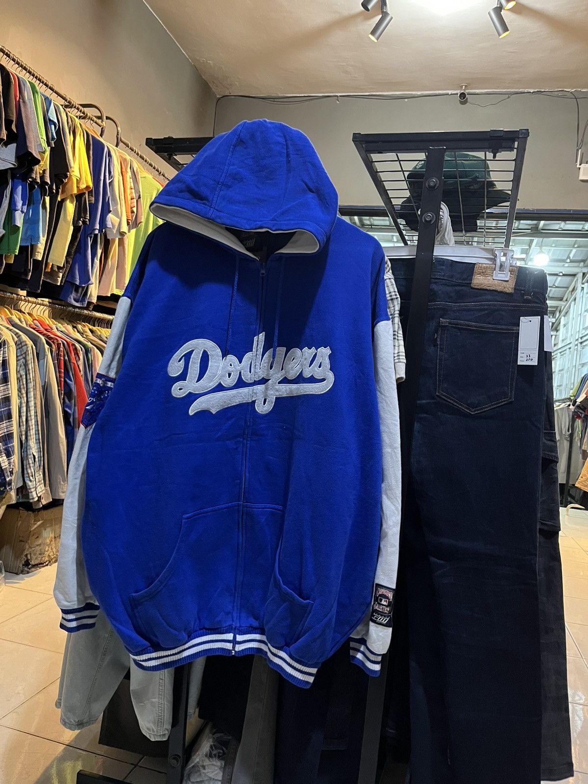 Vintage Vintage hoodie dodgers yankess mlb Size US XXL / EU 58 / 5 - 3 Thumbnail