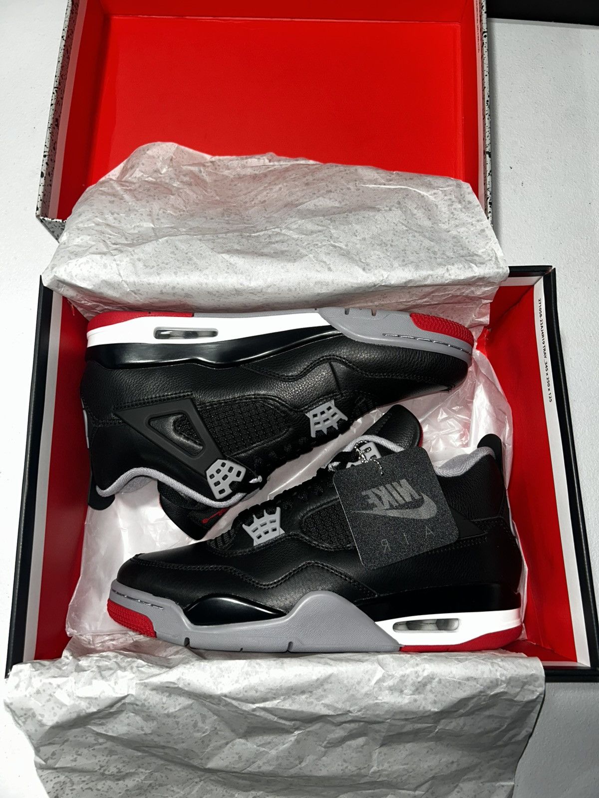 Jordan Brand AIR JORDAN BRED REIMAGINED 4's Size US 9.5 / EU 42-43 - 1 Thumbnail