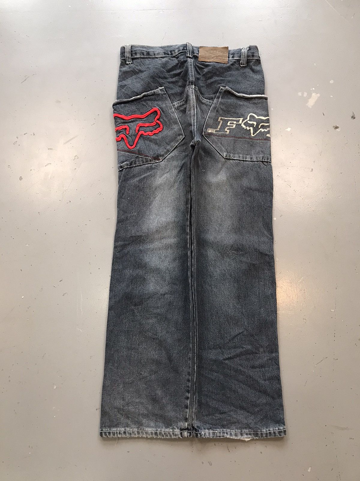 JNCO × Southpole × Vintage Vintage Y2K fox racing printed SpellOut denim pant Size US 32 / EU 48 - 1 Thumbnail