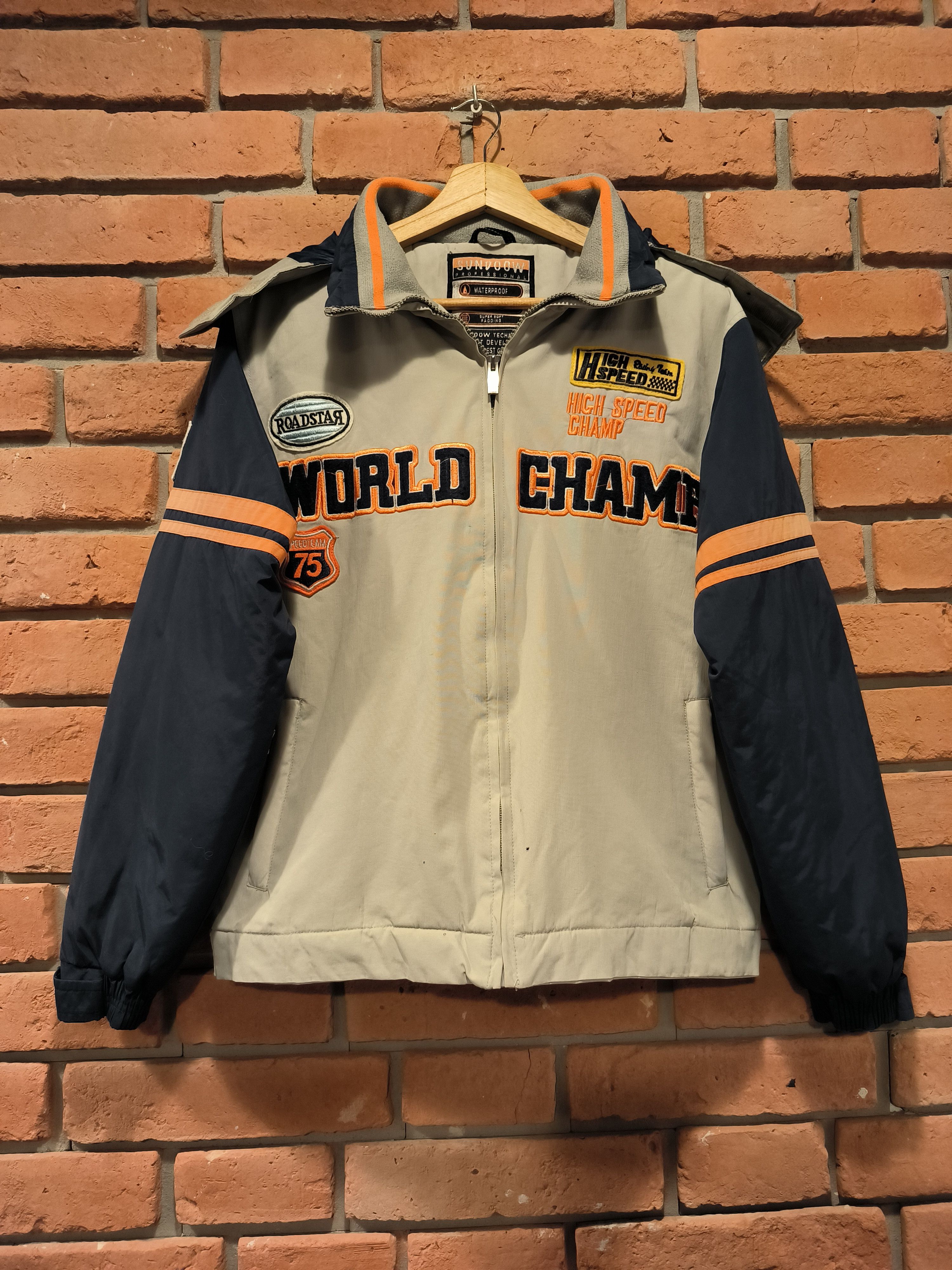 Vintage Vintage Racing Jacket High Speed World Champ Road Size US S / EU 44-46 / 1 - 1 Thumbnail