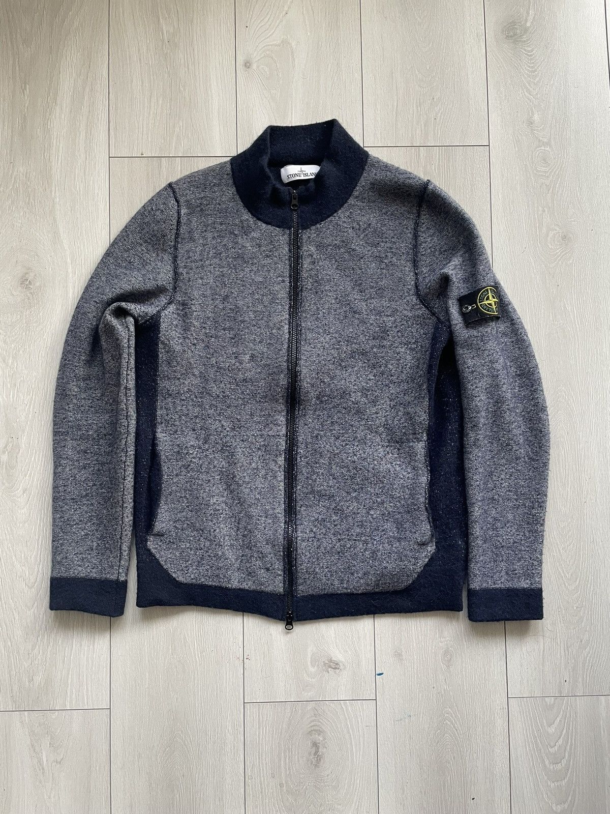 Image of Stone Island Knit Sweater in Navy, Men's (Size XL)