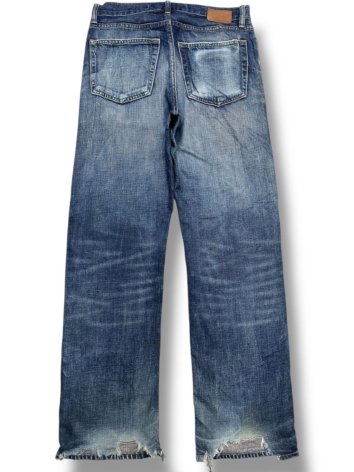 Gap GAP Vintage Straight Loose Distressed Jeans With Faded Wash Size US 31 - 3 Thumbnail