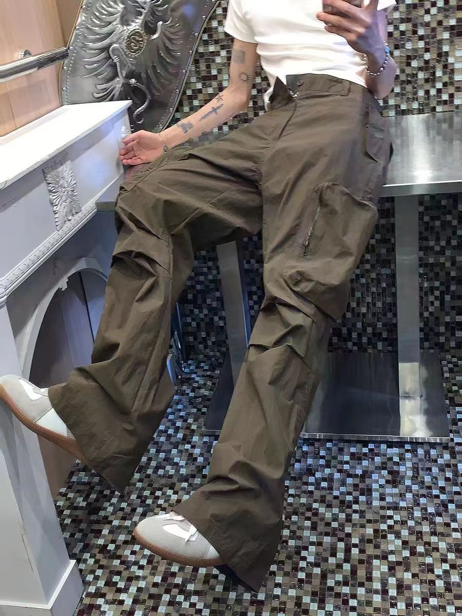 Japanese Brand × Vintage Brown Casual Baggy Work Pants Size US 32 / EU 48 - 2 Thumbnail