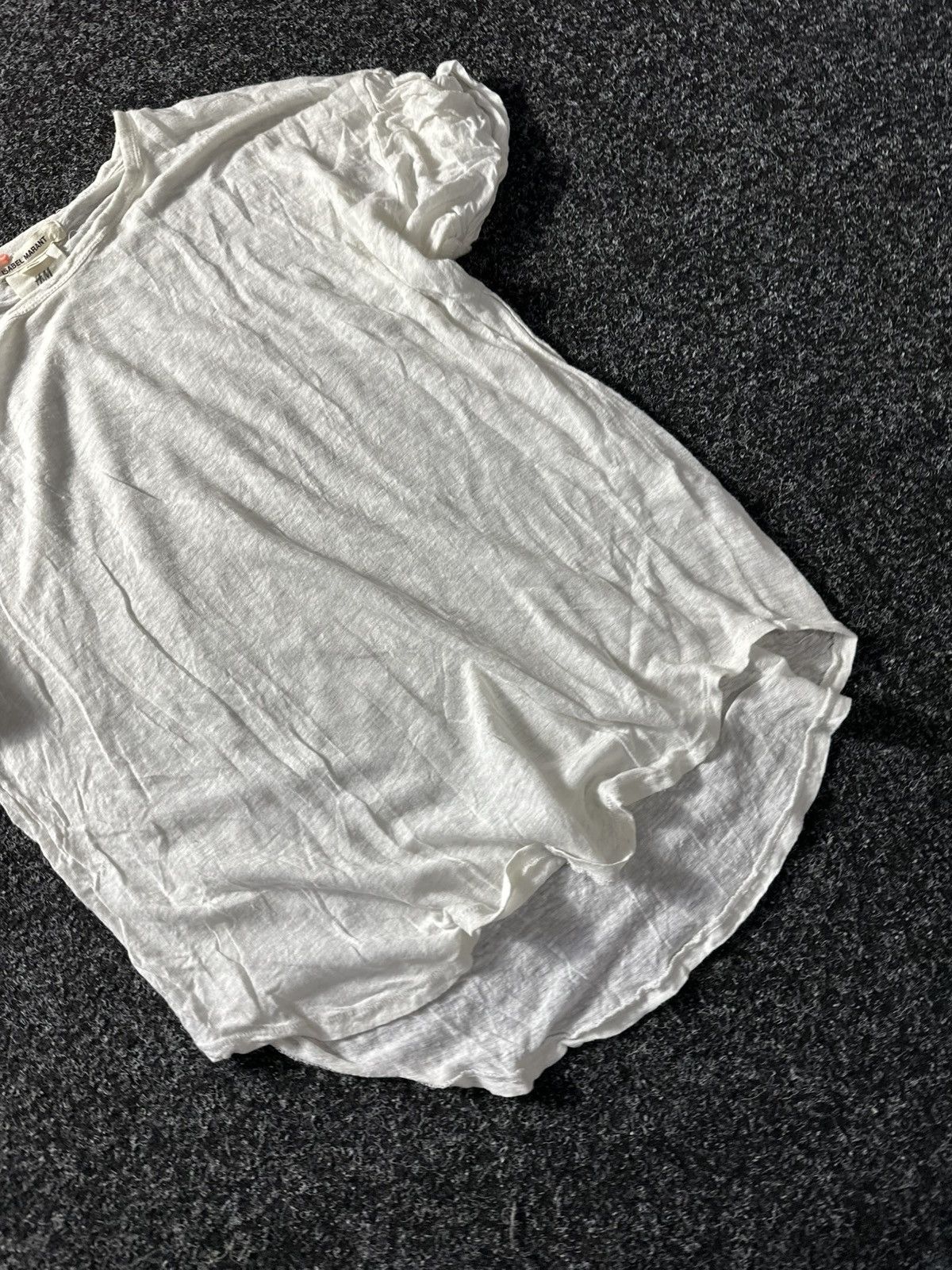 H&M × Isabel Marant 🚨Isabel Marant Striped Distress Ripped Fuzzy tee OPIUM Size L / US 10 / IT 46 - 3 Thumbnail