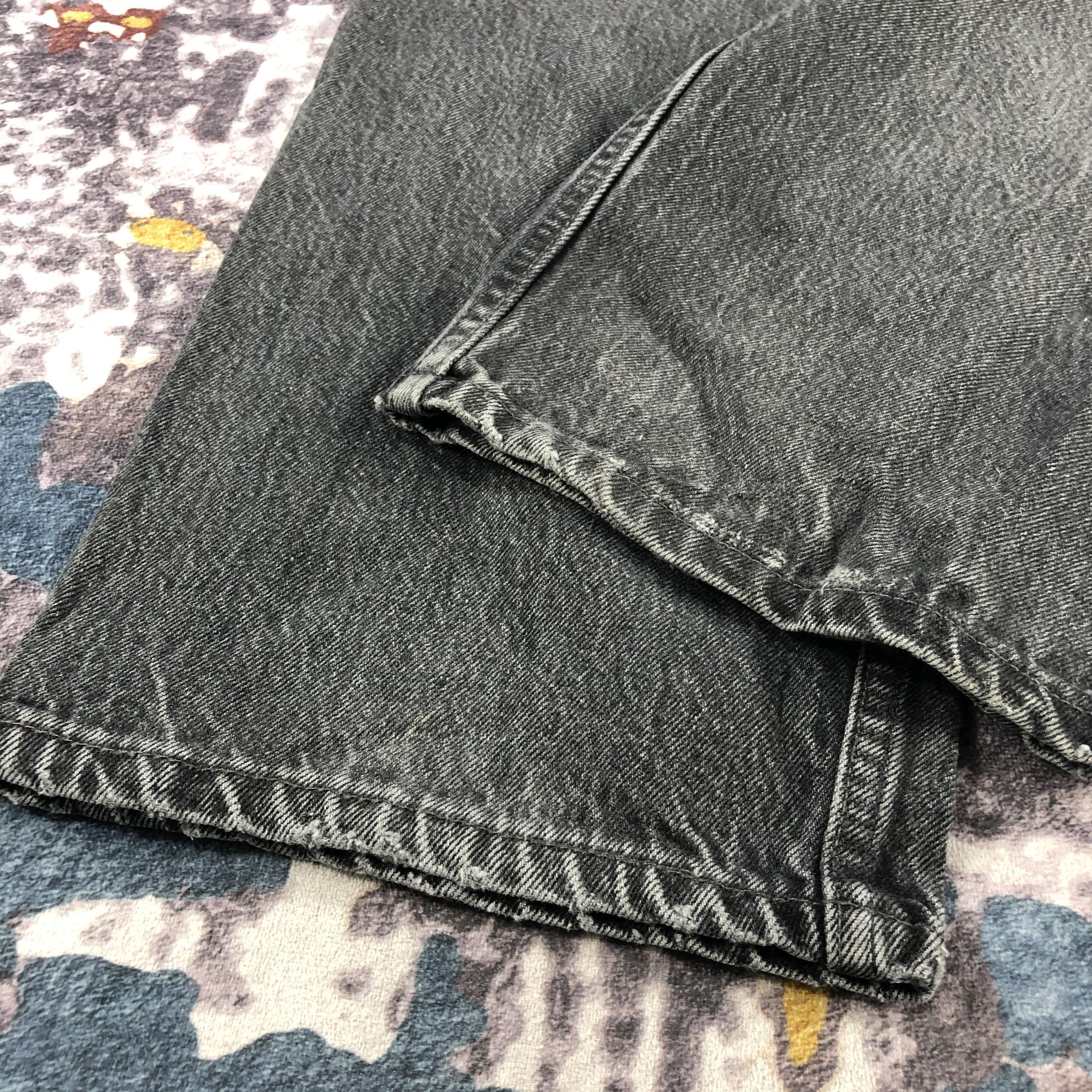 Levi's Vintage 90s Faded Black Levis 501 Jeans-JM3037 Size US 39 - 4 Thumbnail