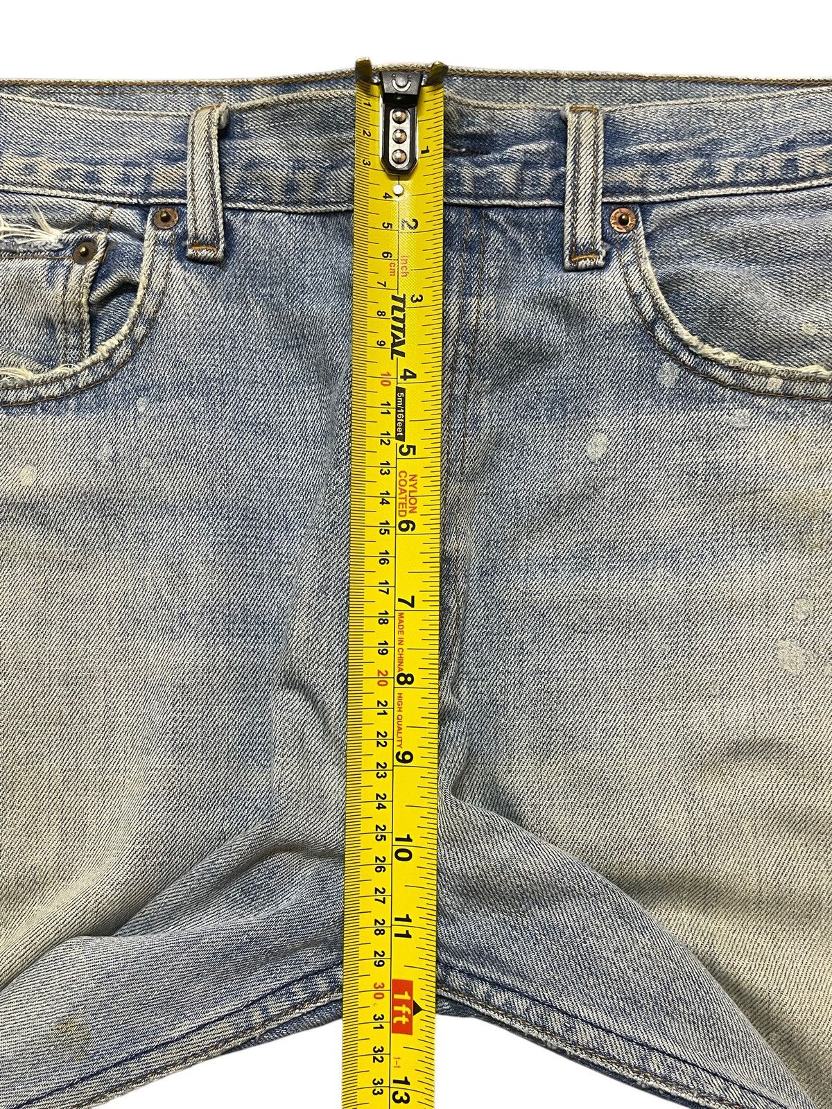 Levi's Vintage 90s Levis 505 Mud Wash Distress Painted Style Jeans Size US 33 - 15 Thumbnail