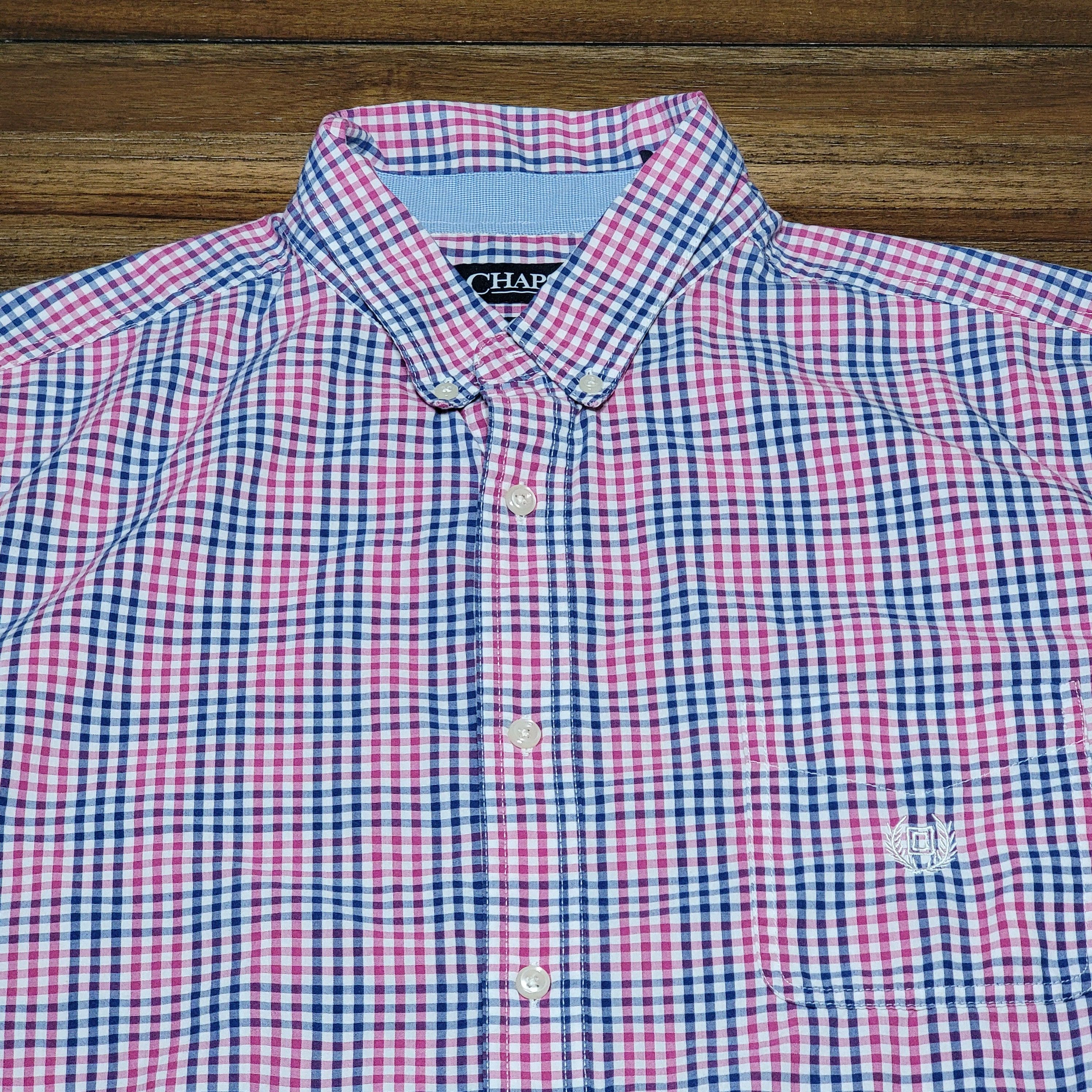 Chaps Chaps LS Custom Fit Small Squares Full Button Shirt - XXL Size US XXL / EU 58 / 5 - 2 Thumbnail