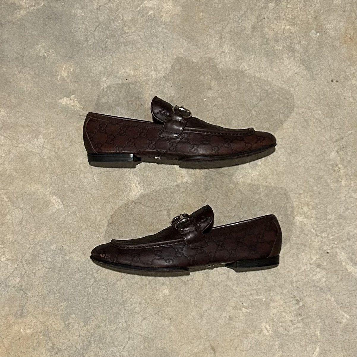 Designer × Gucci Gucci by Tom Ford Embossed Monogram Horsebit Loafers US 9.5 Size US 9.5 / EU 42-43 - 3 Thumbnail