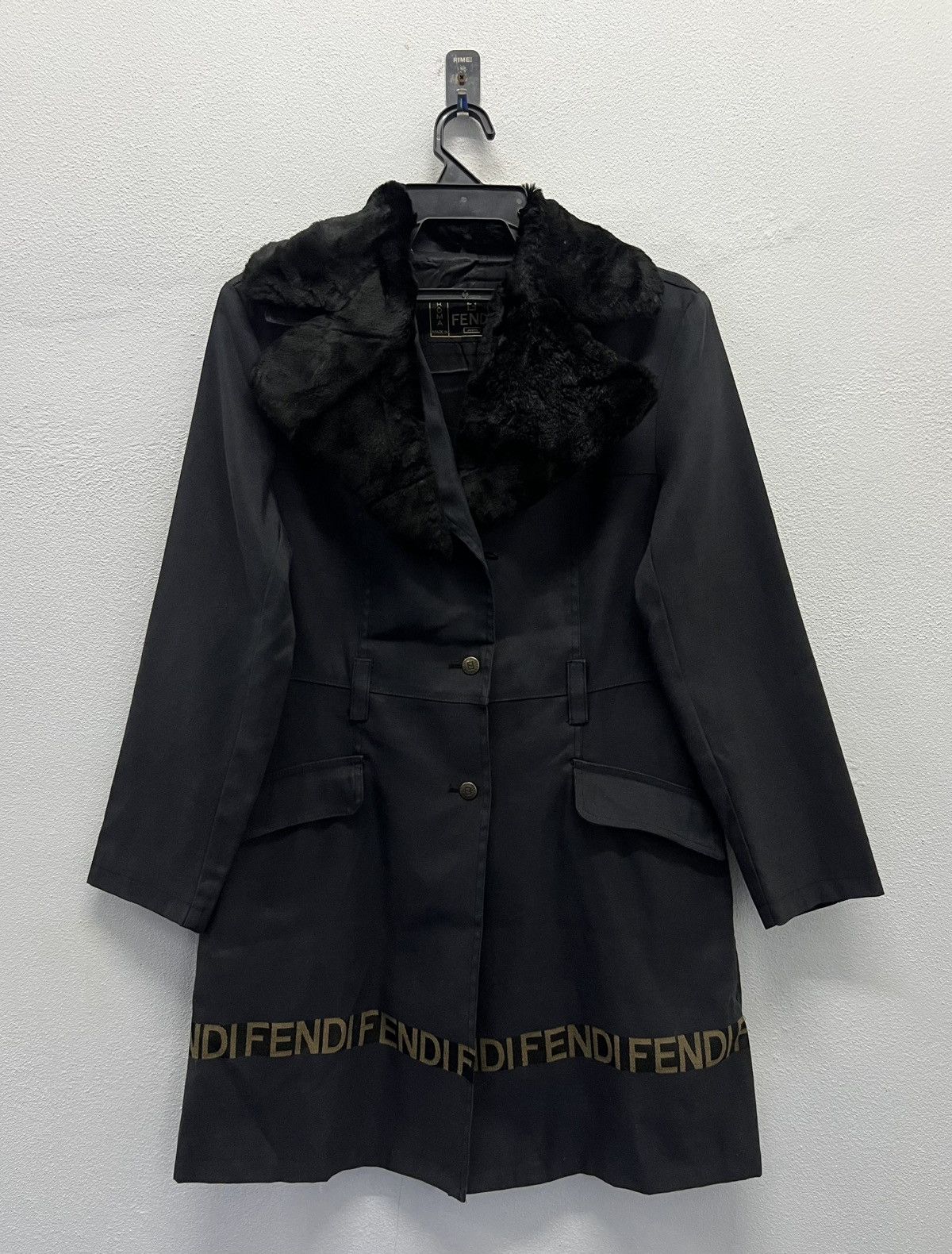 Fendi VINTAGE FENDI JEANS ROMA MADE IN ITALY LONG COATS Size M / US 6-8 / IT 42-44 - 1 Thumbnail