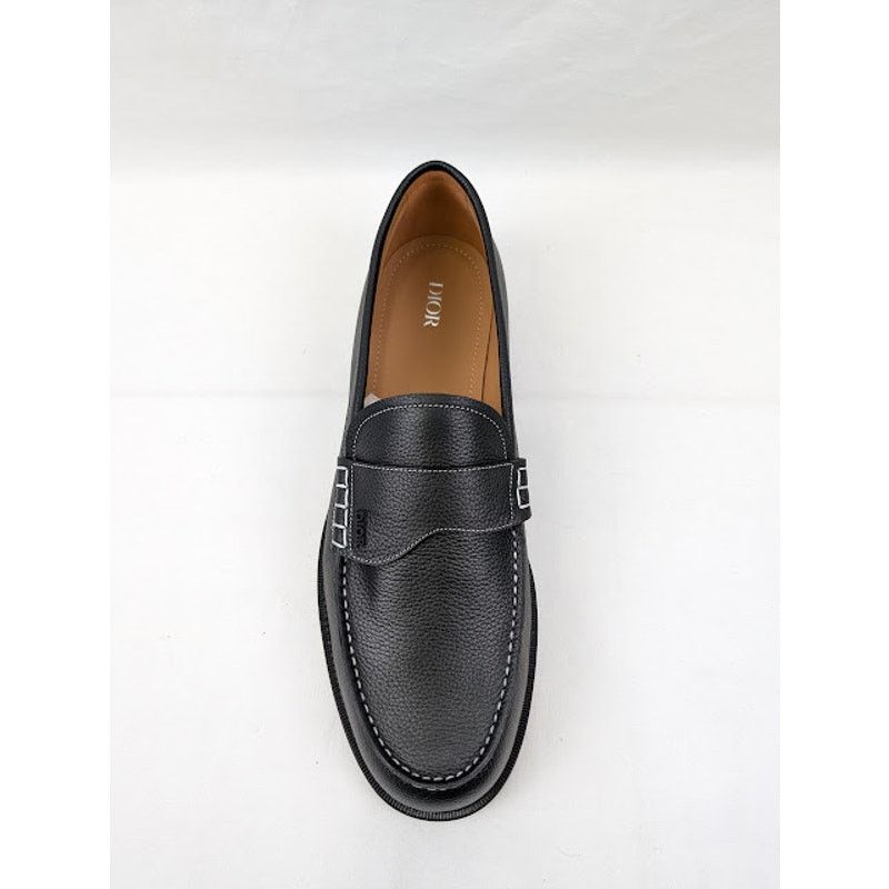 Dior o1rshd1 Granville Grained Calf Loafer in Nior Size US 13 / EU 46 - 6 Thumbnail