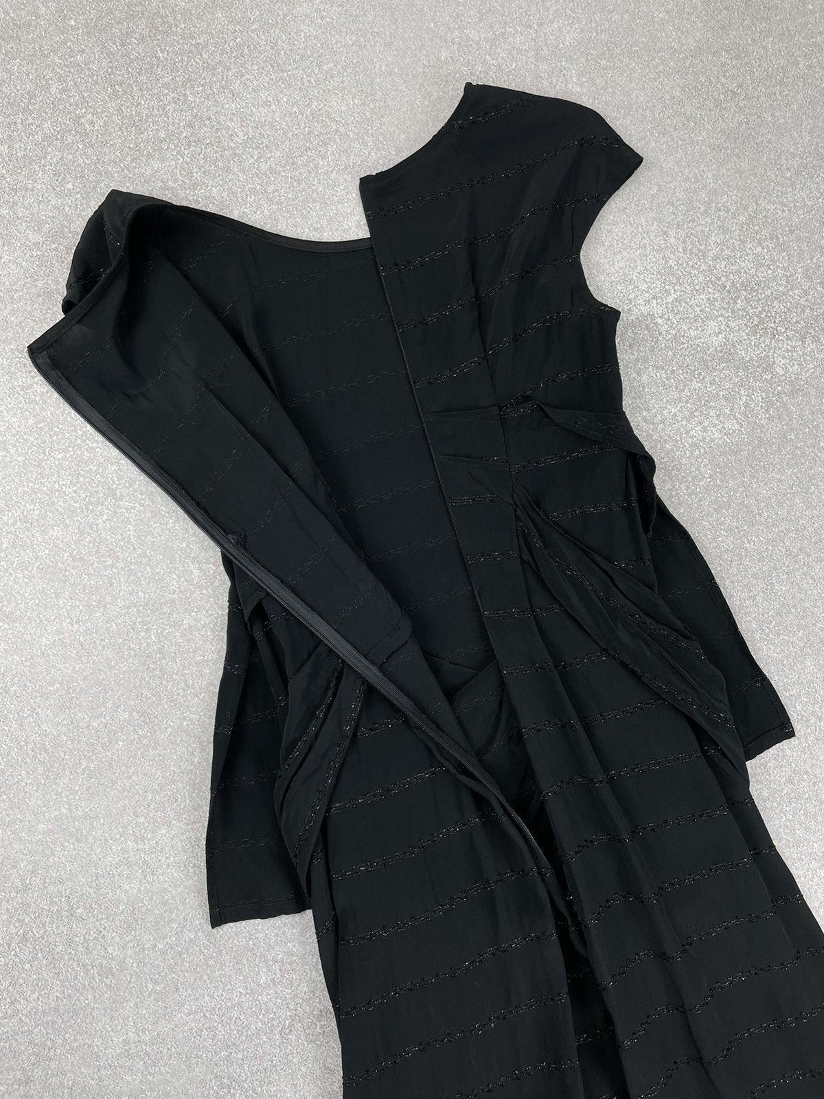 ATSURO TAYAMA × Designer × Japanese Brand Atsuro Tayama Abstract Black Dress Japan Style Yohji Size S / US 4 / IT 40 - 8 Thumbnail
