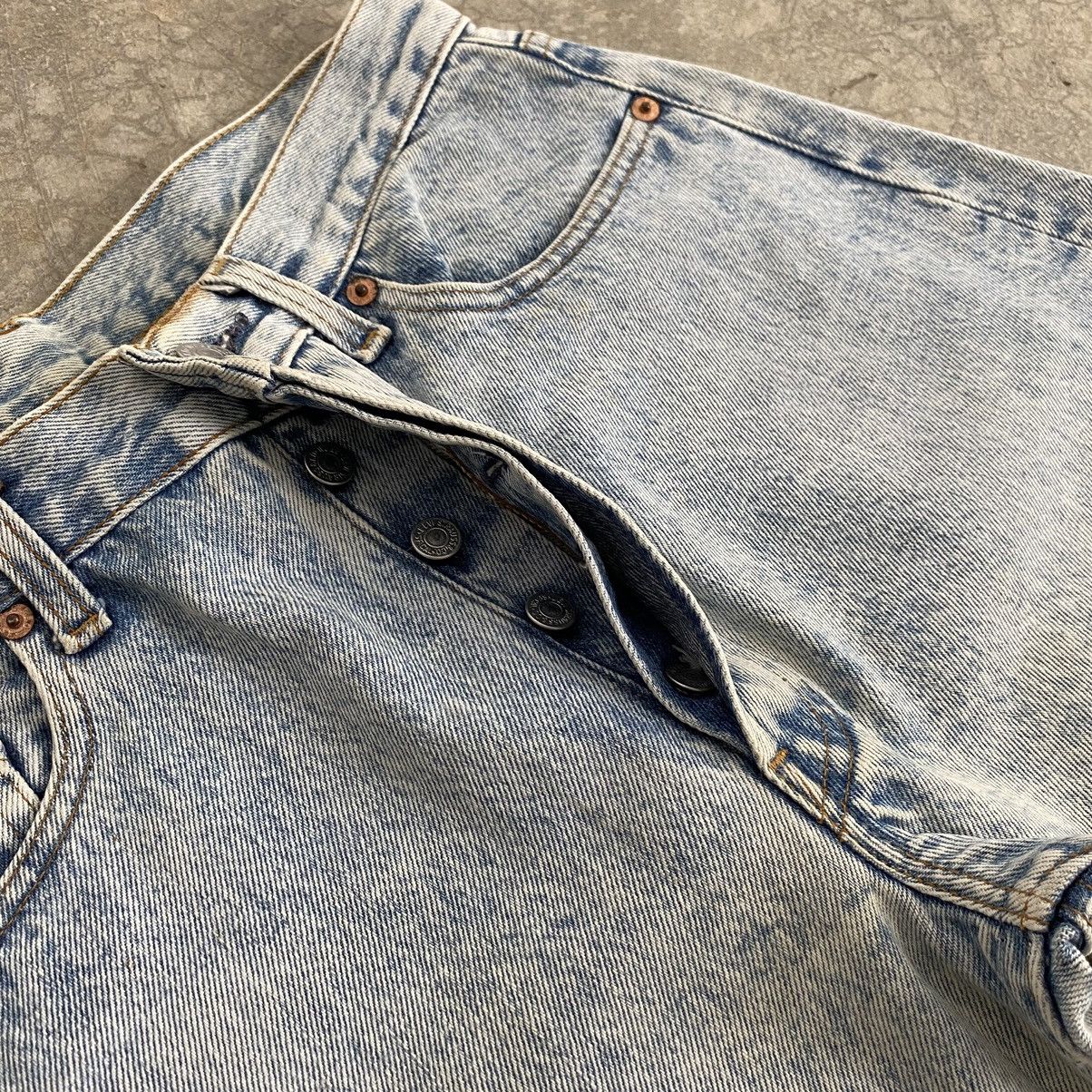 Levi's Size 28x27.5 Vintage 90’s Levis 501 Acid Washed Blue Jeans Size US 28 / EU 44 - 11 Thumbnail