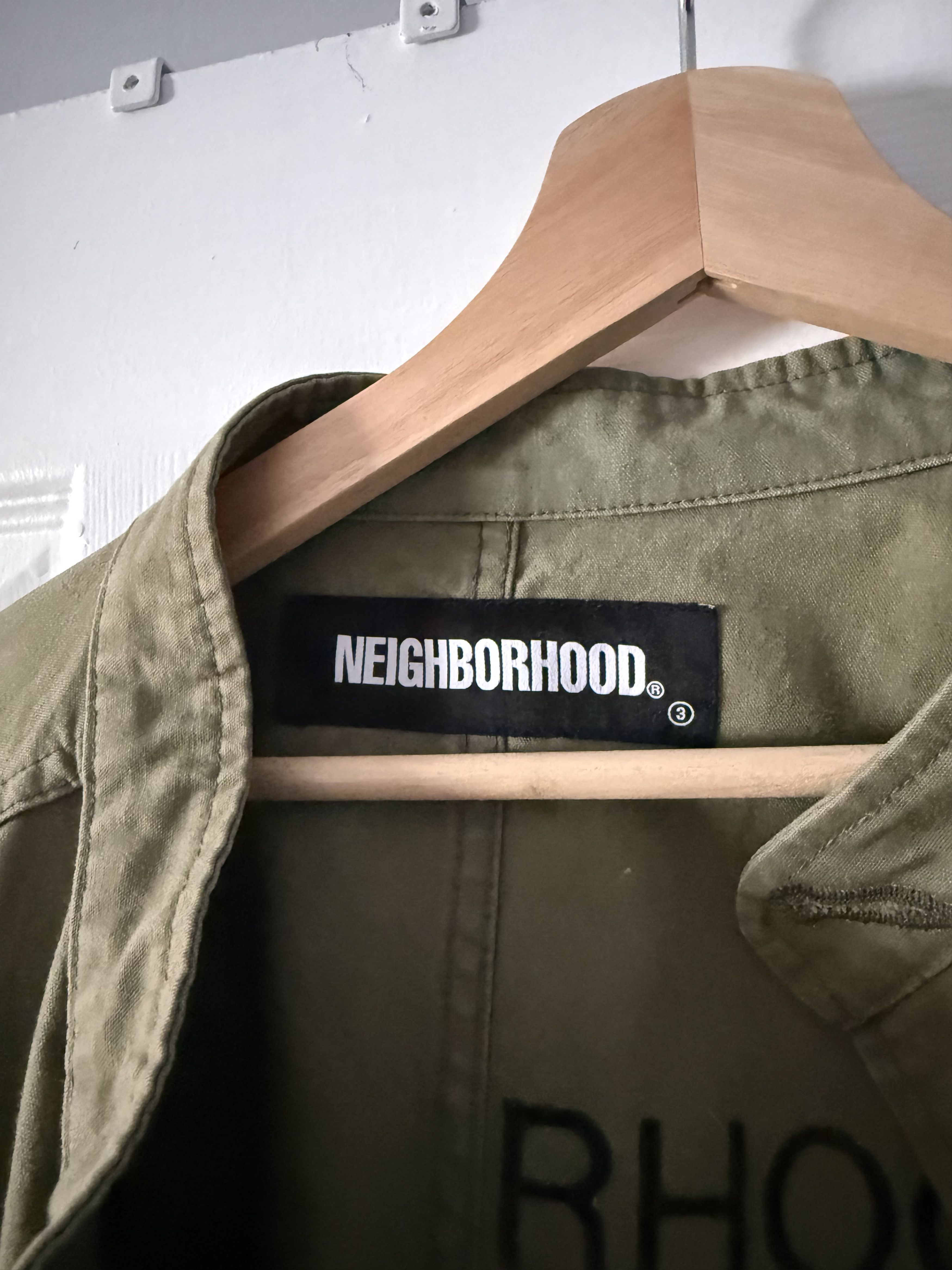 Neighborhood Neighborhood Fishtail Jacket - Olive - Size 3 (JP) Size US L / EU 52-54 / 3 - 3 Thumbnail