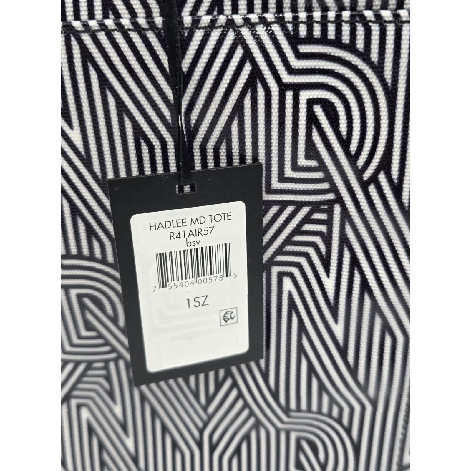 DKNY DKNY Hadlee Medium Tote Bag - Black Canvas - Adjustable Strap - Designer Logo - Womens Size ONE SIZE - 7 Thumbnail