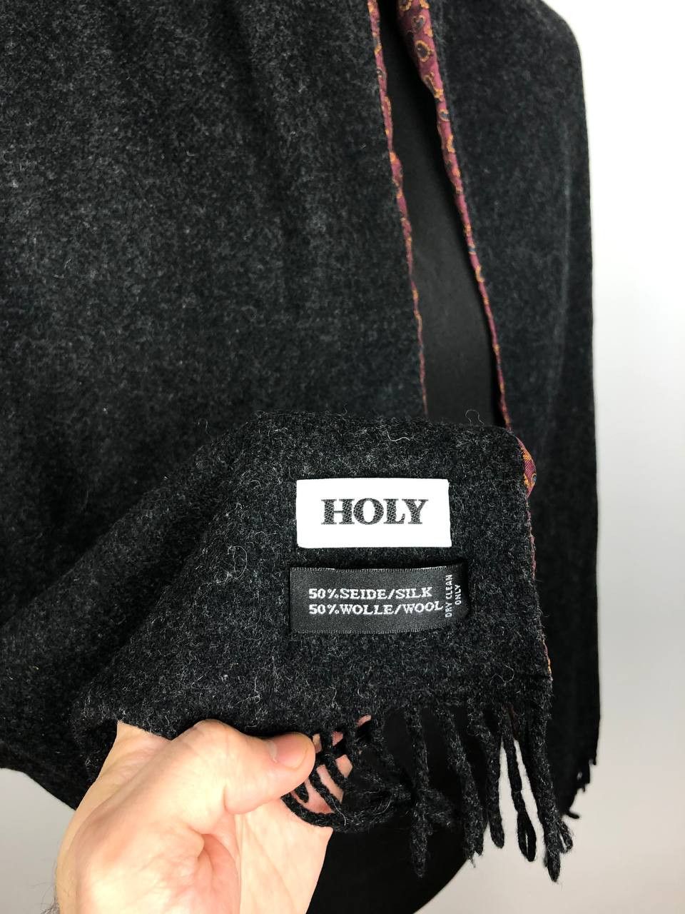 Other Doubleside Scarf Silk/Wool Italian HOLY Size ONE SIZE - 3 Thumbnail