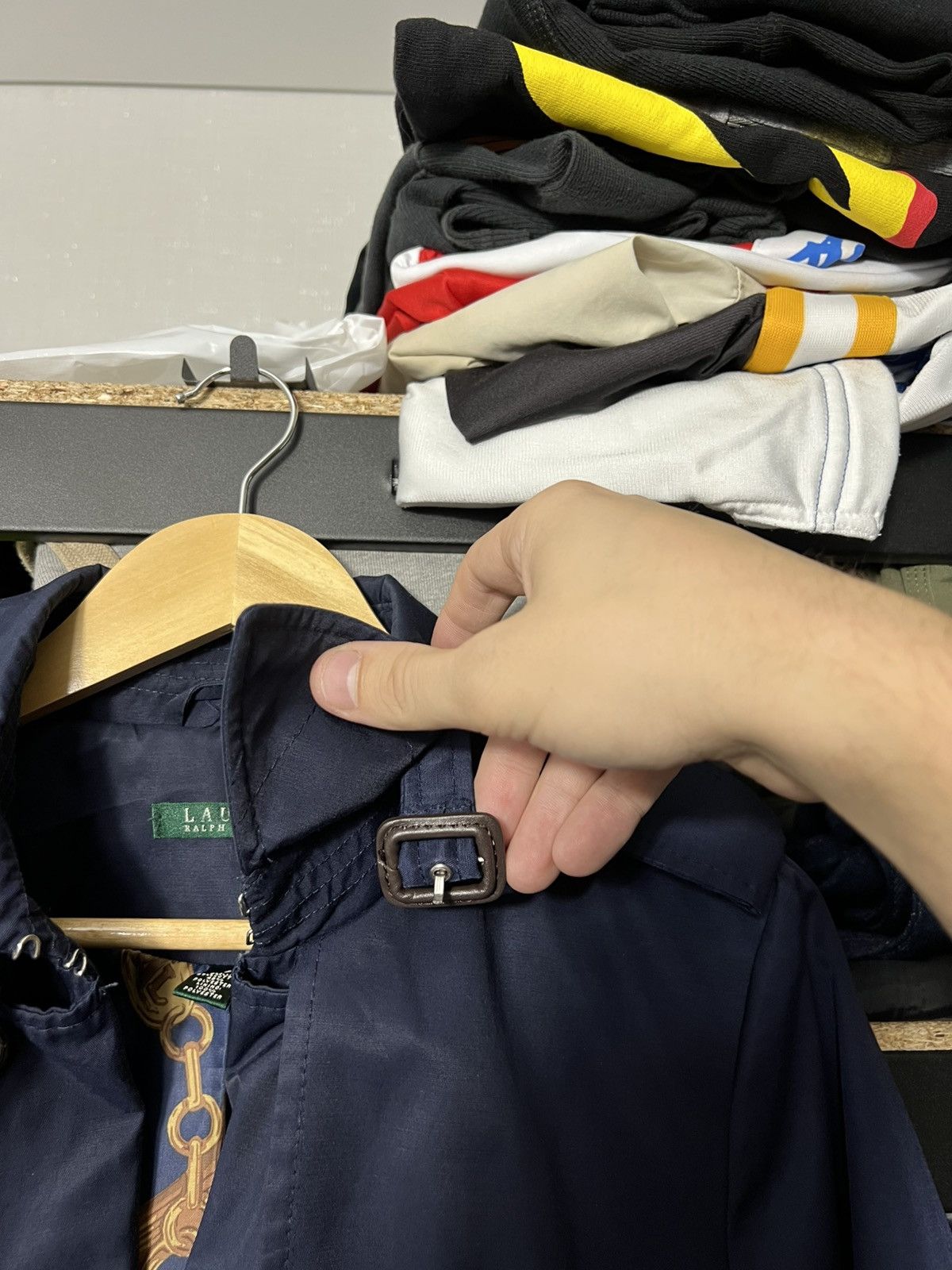 Polo Ralph Lauren 🧥 Lauren Ralph Lauren Equestrian Lined Trench Coat Navy WMNS Size S / US 4 / IT 40 - 11 Thumbnail