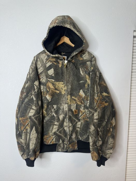 Vintage Vintage Carhartt camo realtree jacket sz xl rare usa | Grailed