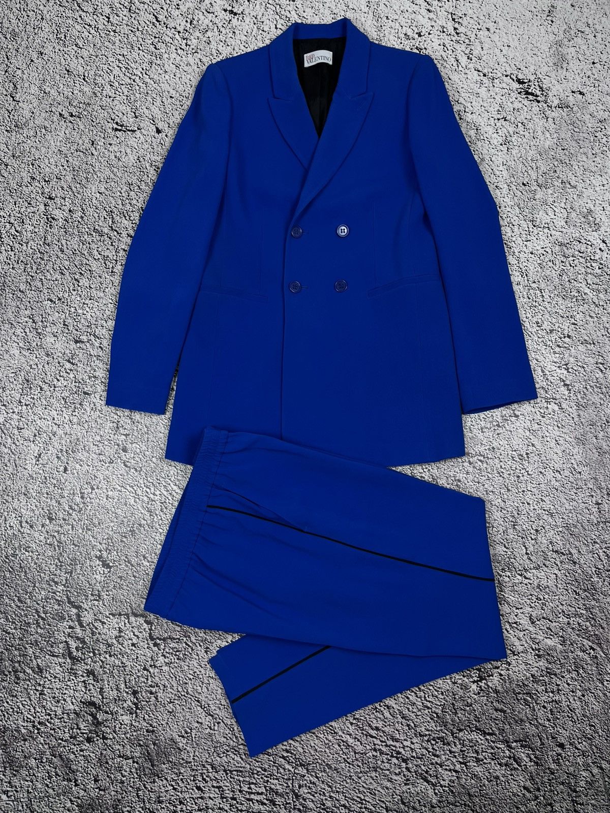 Valentino Red Valentino Double-Breasted Blazer x Trousers Suit Set Size M / US 6-8 / IT 42-44 - 1 Thumbnail