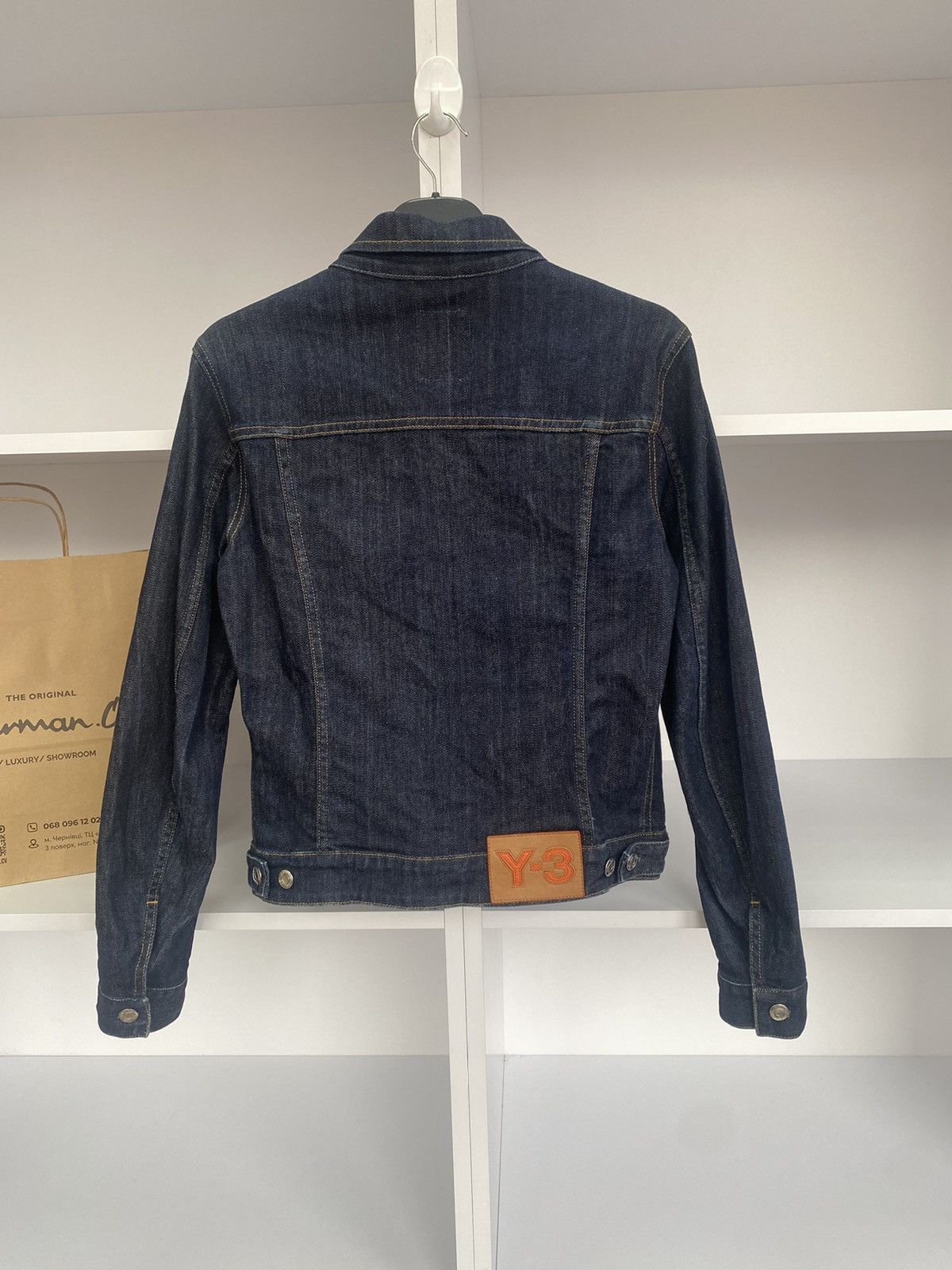 Vintage × Y-3 × Yohji Yamamoto Vintage Y-3 Women’s Denim Jeans Jacket Size L / US 10 / IT 46 - 14 Thumbnail