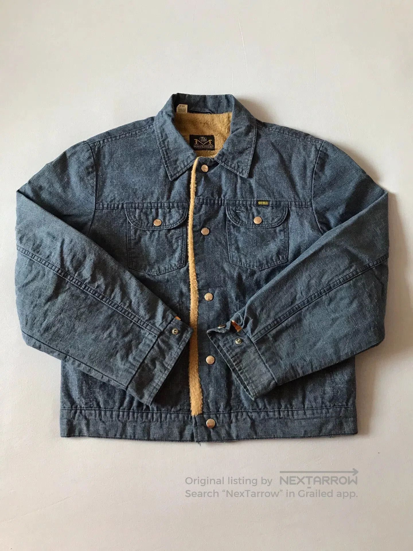 Wrangler 80s Blue Bell Maverick Sherpa Western Jacket. Size US S / EU 44-46 / 1 - 1 Thumbnail