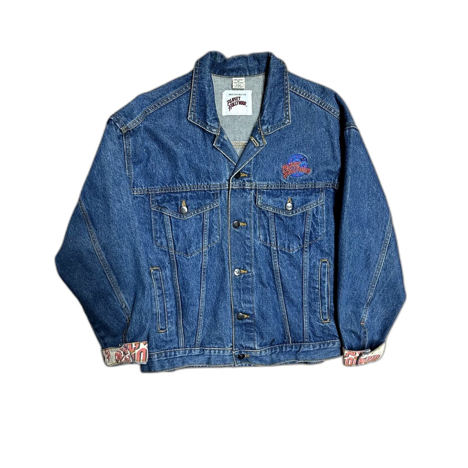 Planet Hollywood Vintage 80'S 90'S Planet Hollywood Las Vegas Blue Denim Jack Size US M / EU 48-50 / 2 - 4 Thumbnail