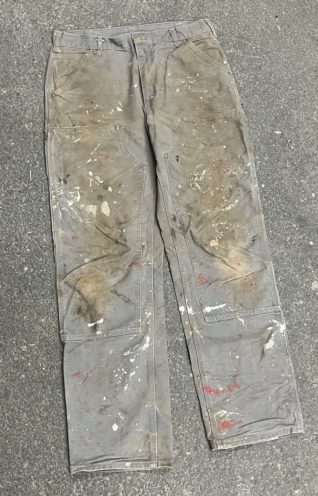 Carhartt × Vintage Carhartt double knees perfectly thrashed and faded baggy Size US 34 / EU 50 - 3 Thumbnail