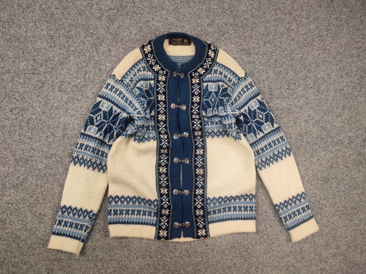 Dale Of Norway Vintage 80's Nordstrikk Knit Wool Sweater Cardigan Norway Size US M / EU 48-50 / 2 - 8 Thumbnail