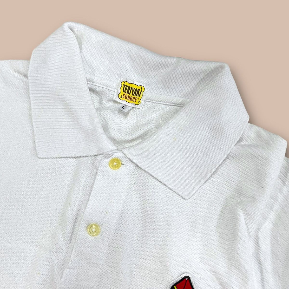 Bape Bape Teriyaki Boyz White Polo Size US L / EU 52-54 / 3 - 9 Thumbnail