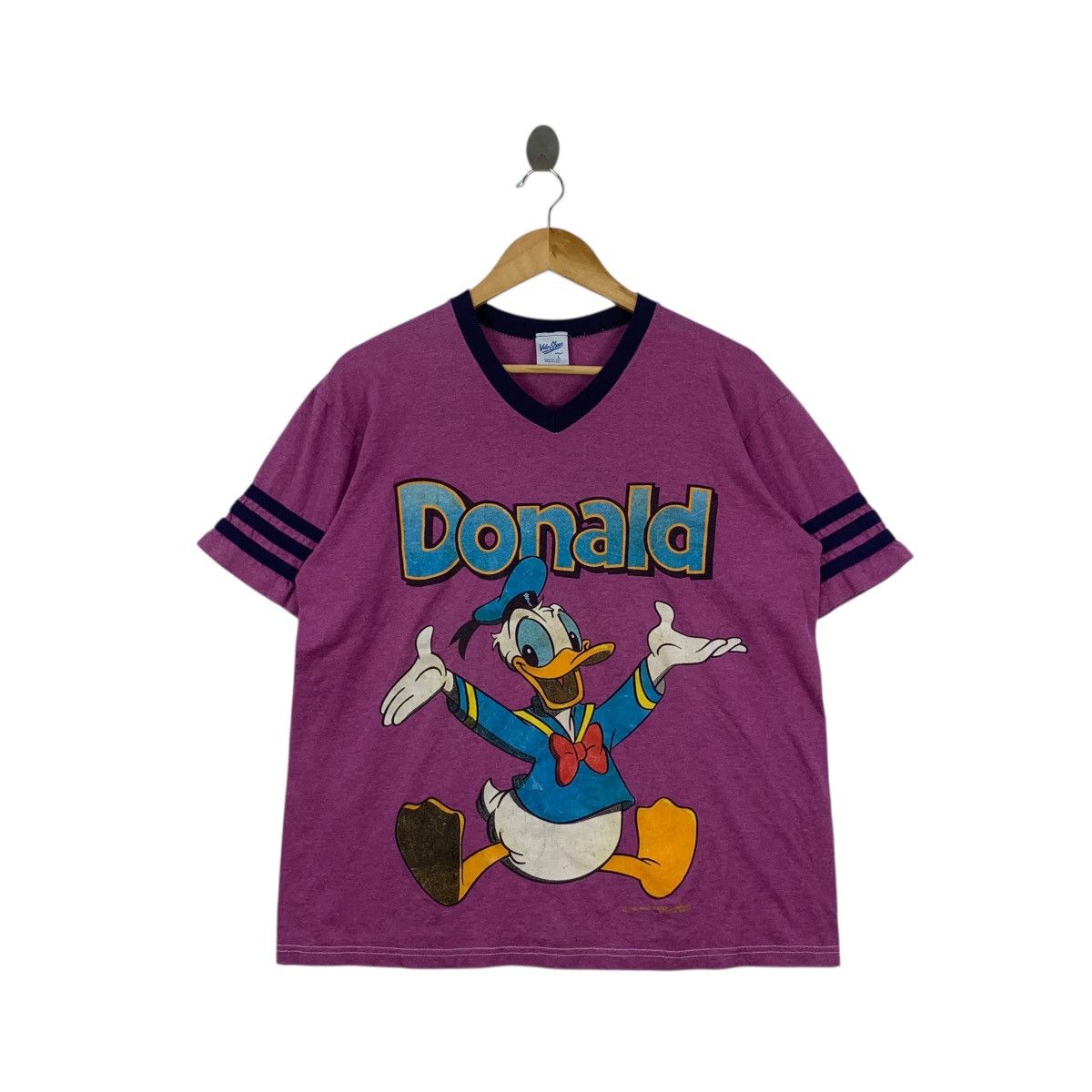 Velva Sheen Vintage 90’ VELVA SHEEN DISNEY Donald Duck Tee Shirt Top V Size L / US 10 / IT 46 - 1 Thumbnail