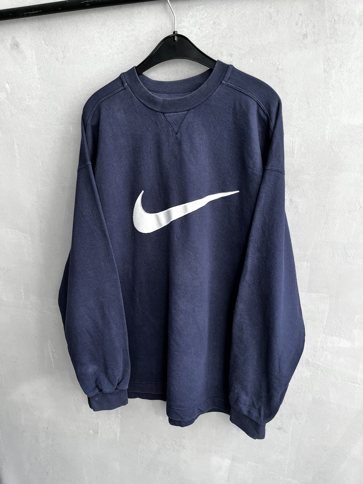 Nike × Vintage 80s / 90s Nike spell out sweatshirt vintage Size US XL / EU 56 / 4 - 3 Thumbnail