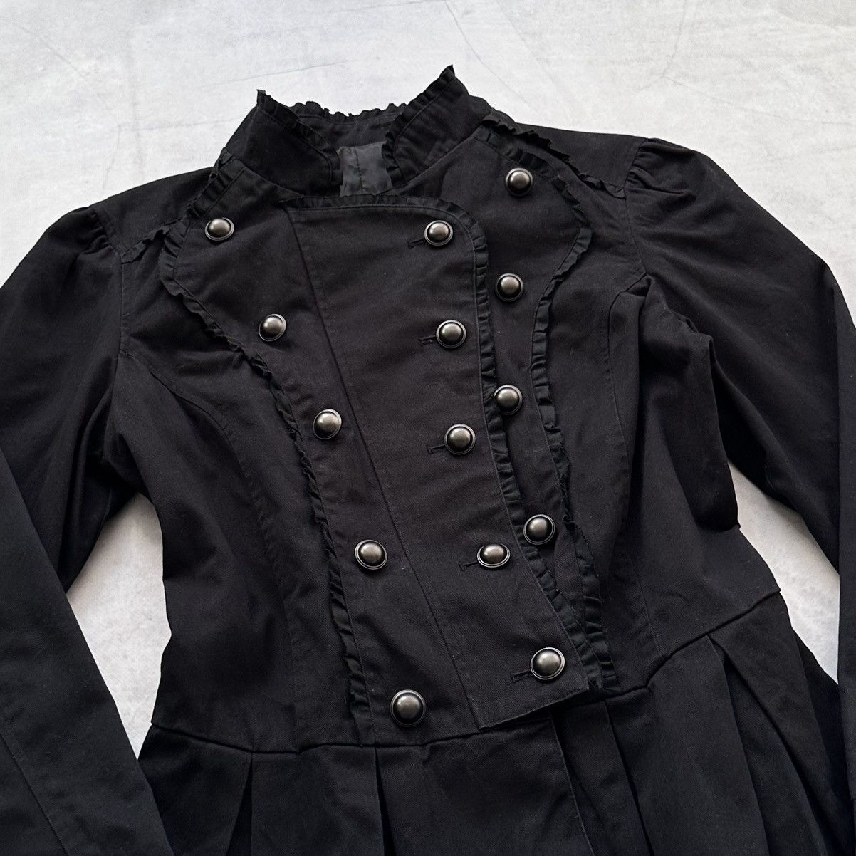 Hysteric Glamour × Undercover 00s Napoleon Military Jacket Gothic Frills PPFM LGB YSL Vibe Size L / US 10 / IT 46 - 3 Thumbnail