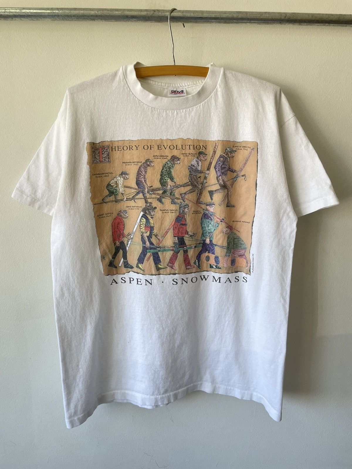 Anvil × Vintage Vintage 1995 Aspen Snowboard Evolution tee Size US L / EU 52-54 / 3 - 1 Thumbnail