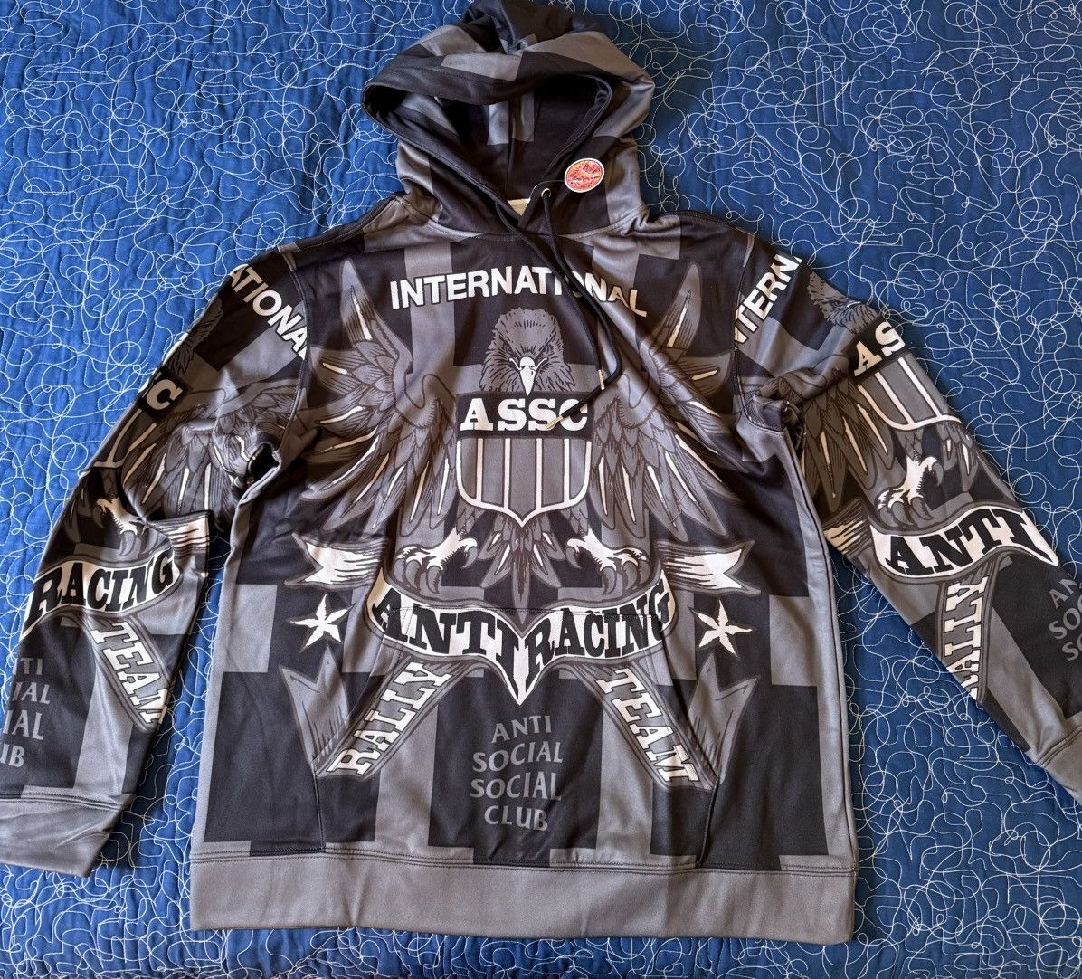 Anti Social Social Club Anti Social Social Club- Anti Racing Eagle pattern hoodie Size US XL / EU 56 / 4 - 1 Thumbnail