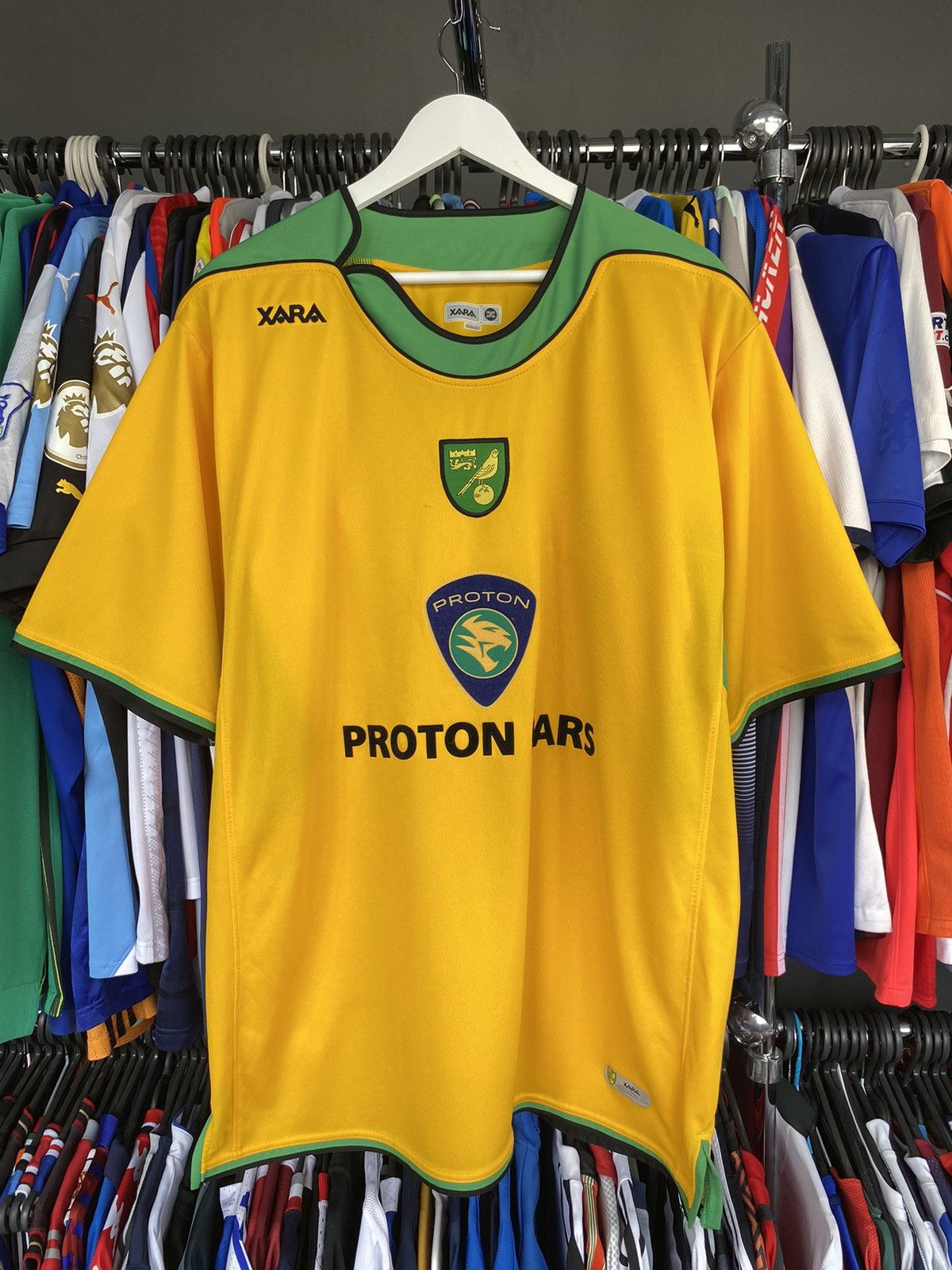 2005/06 XARA NORWICH CITY HOME SOCCER FOOTBALL JERSEY SHIRT