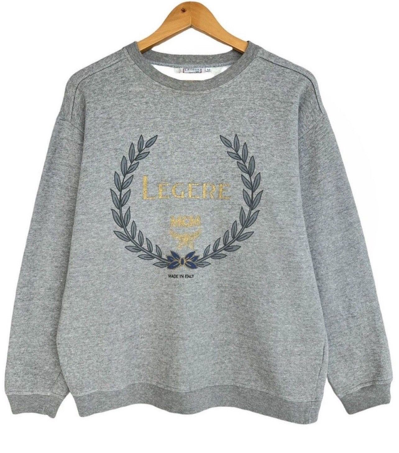 MCM × Vintage Vintage MCM Legere Big Embroidered Baggy Boxy Sweatshirt Size US M / EU 48-50 / 2 - 1 Thumbnail
