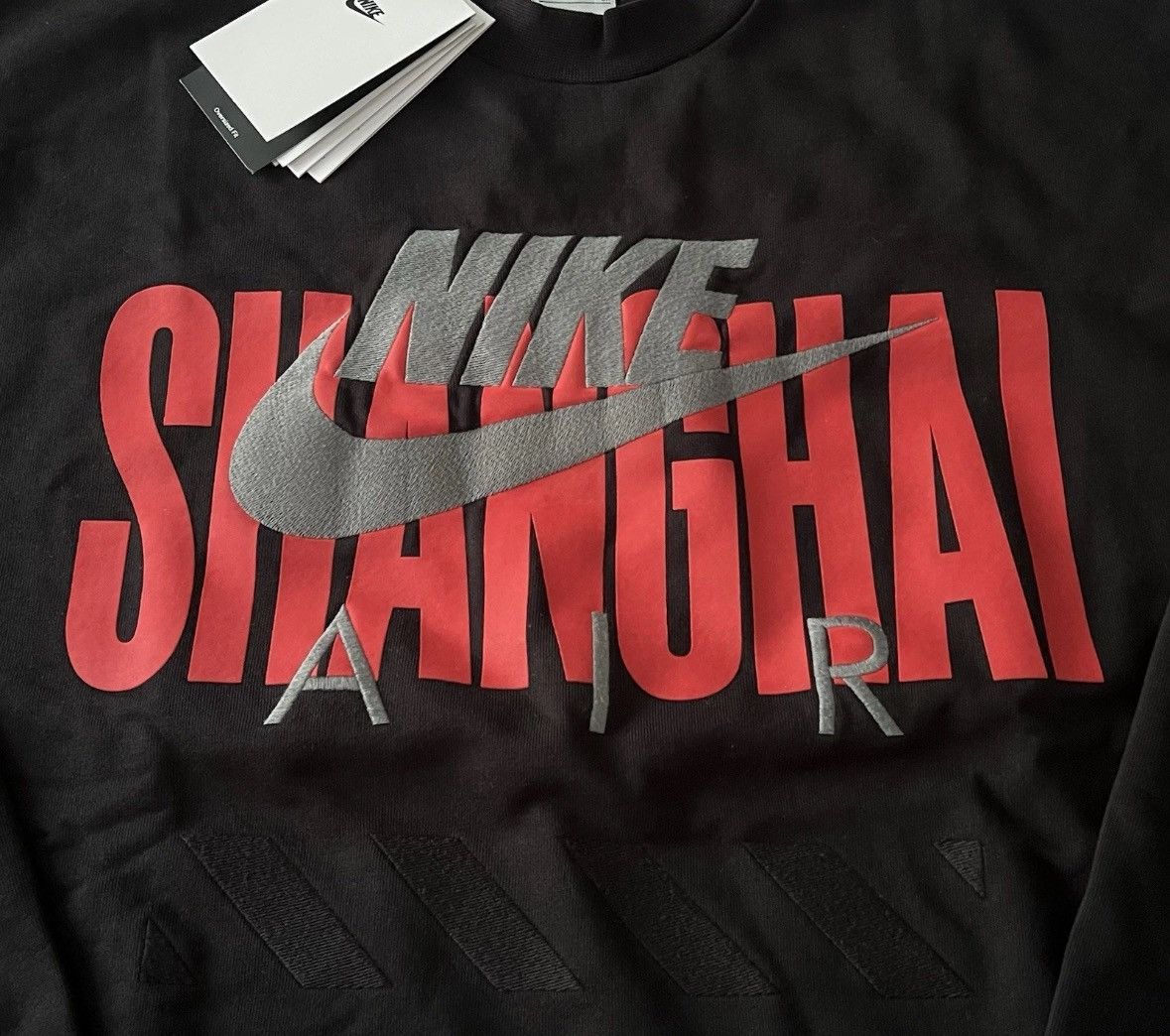 Nike Nike Air Shanghai Men’s Crewneck Sweatshirt HJ0305-010 Size US L / EU 52-54 / 3 - 4 Thumbnail