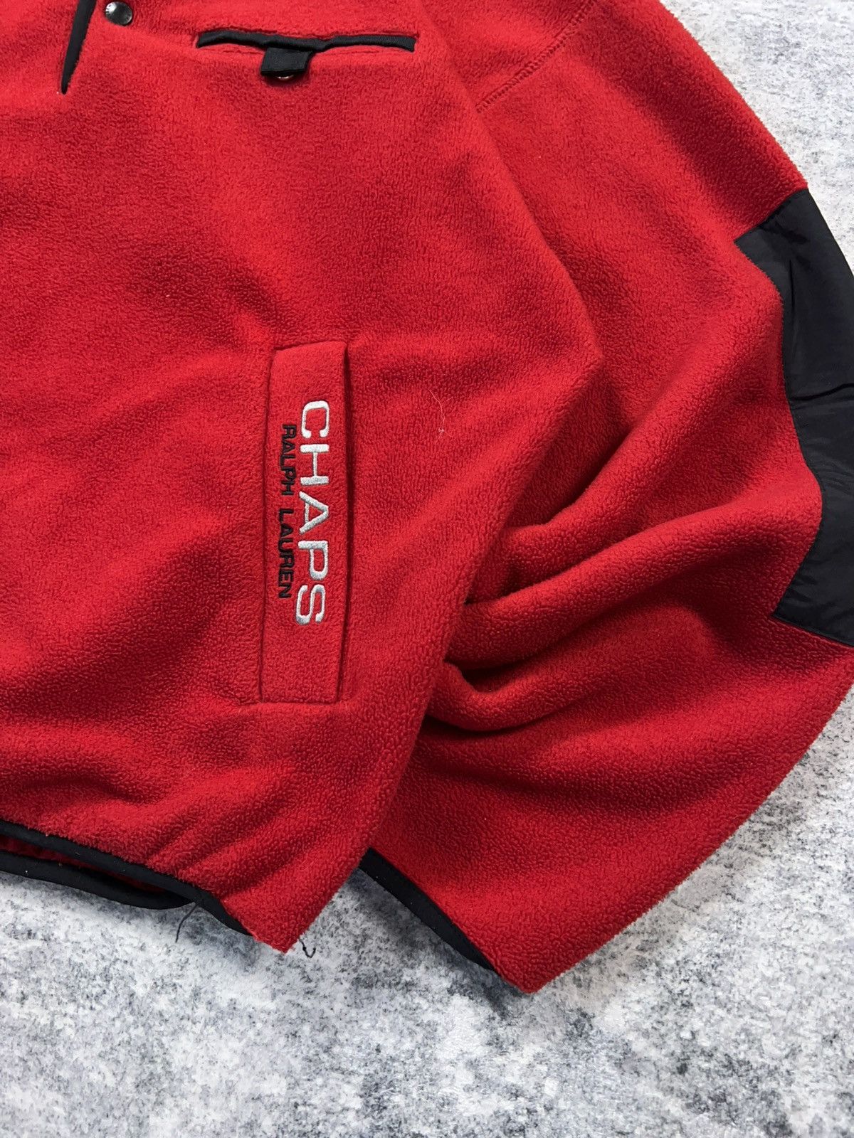 Chaps Ralph Lauren × Polo Ralph Lauren × Vintage Vintage Chaps Ralph Lauren Pullover Fleece Jacket Size US L / EU 52-54 / 3 - 2 Thumbnail