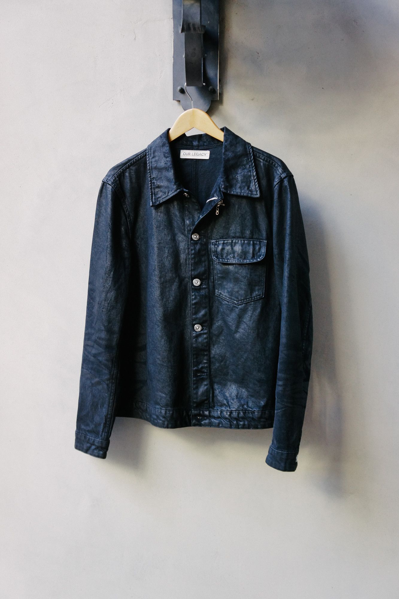 Our Legacy Our Legacy Rebirth Jacket - Black Waxed Size US M / EU 48-50 / 2 - 1 Thumbnail