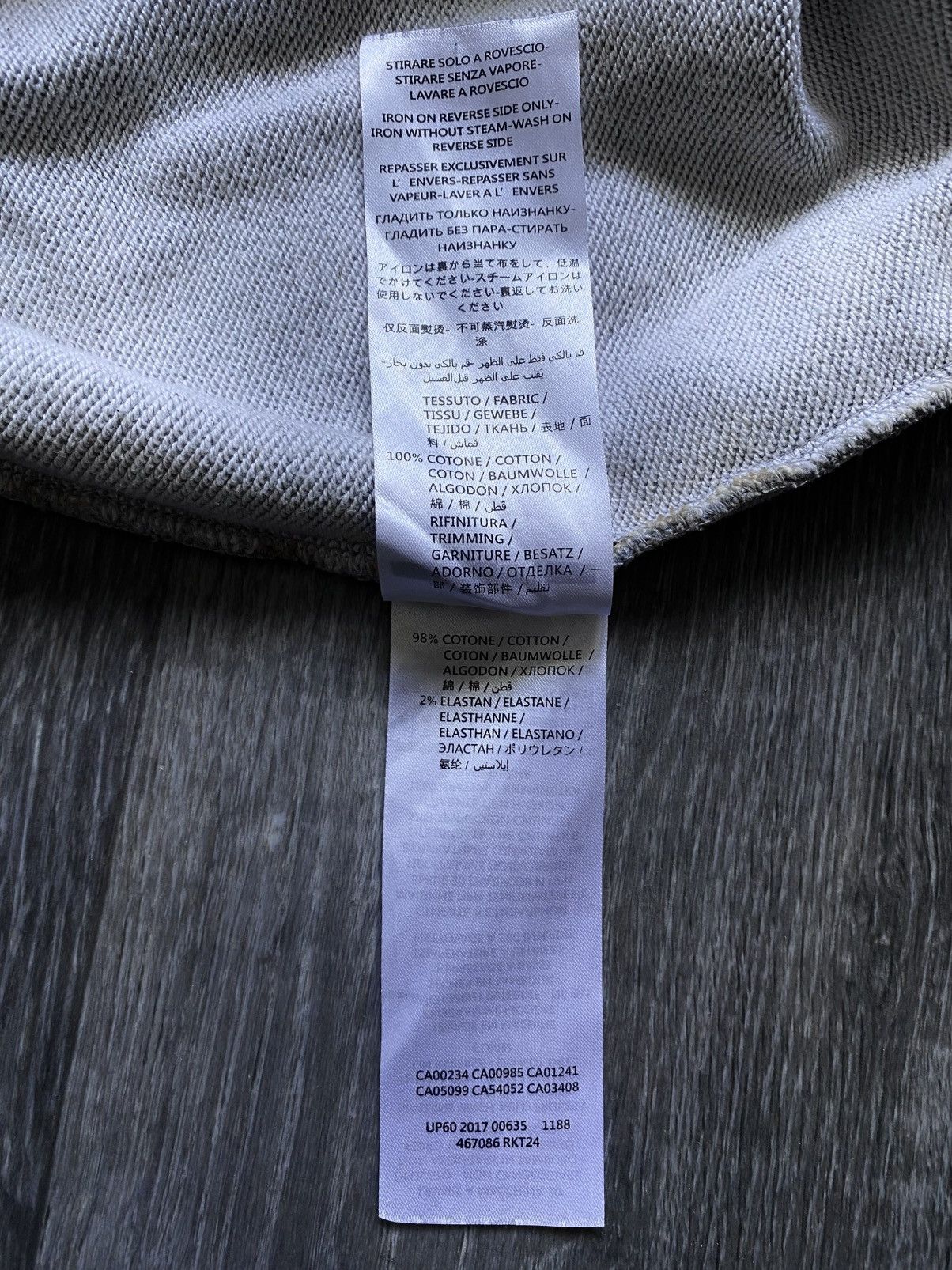 McQ Alexander McQueen McQueen Grey Printed Sweatshirt Fear Nothing Melody of Fear Size US XXL / EU 58 / 5 - 13 Thumbnail