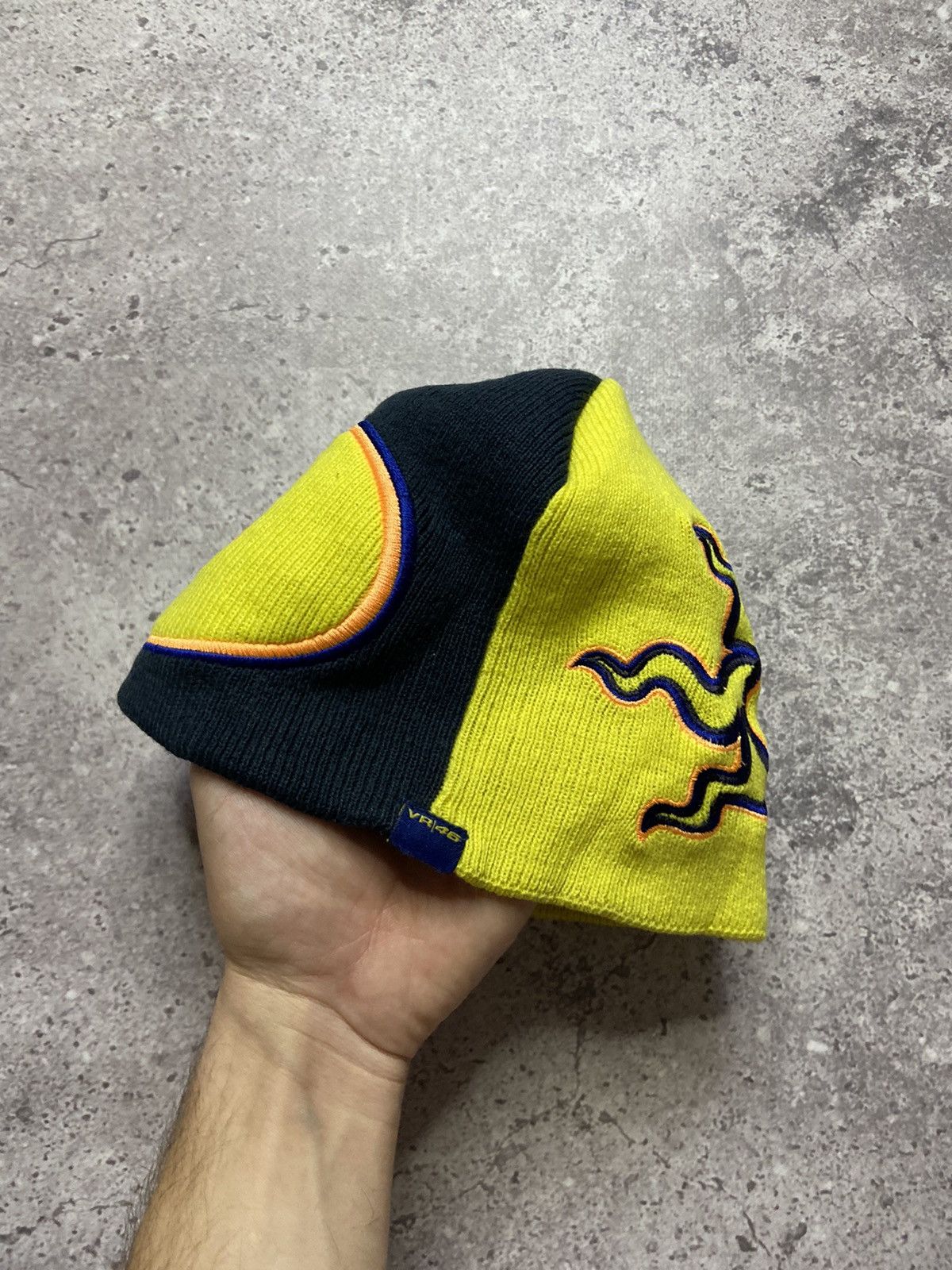 NASCAR Vintage Rossi VR46 Racing Beanie Hat Size ONE SIZE - 3 Thumbnail