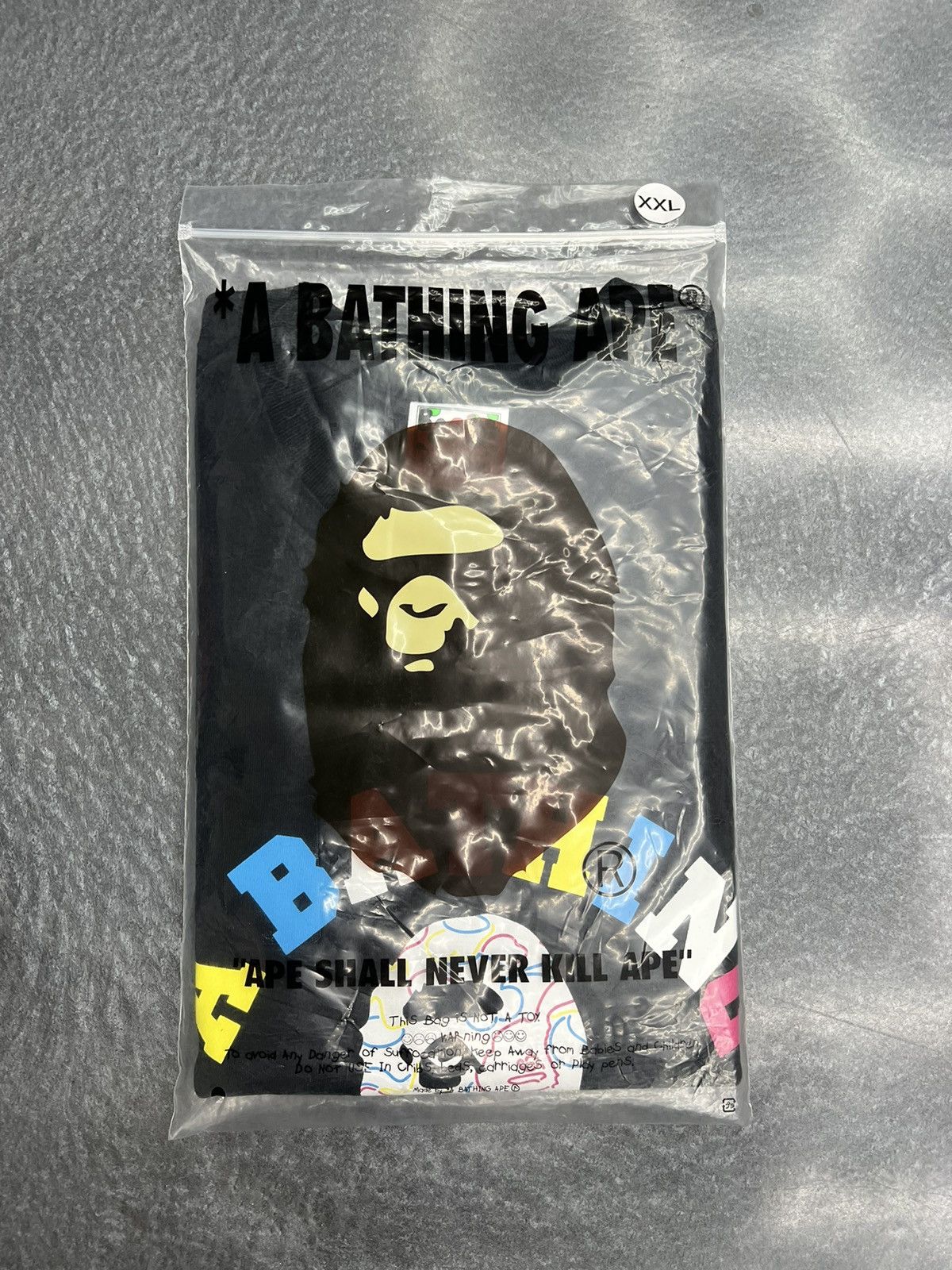 Bape Bape Neon Camo College T-Shirt Size US XXL / EU 58 / 5 - 6 Thumbnail