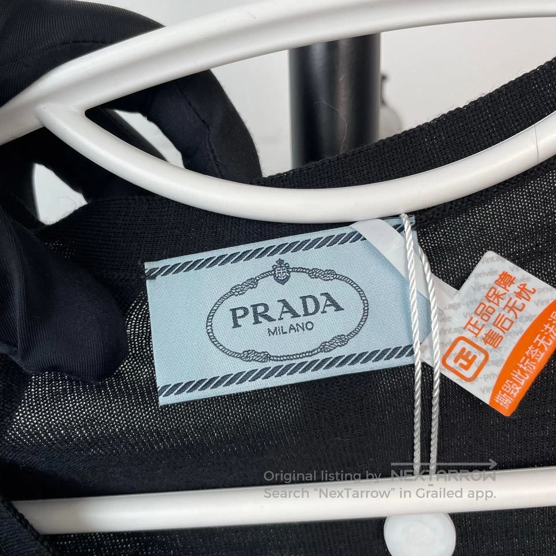 Prada Prada Black Thin Knit Cardigan Jacket| Size US S / EU 44-46 / 1 - 4 Thumbnail
