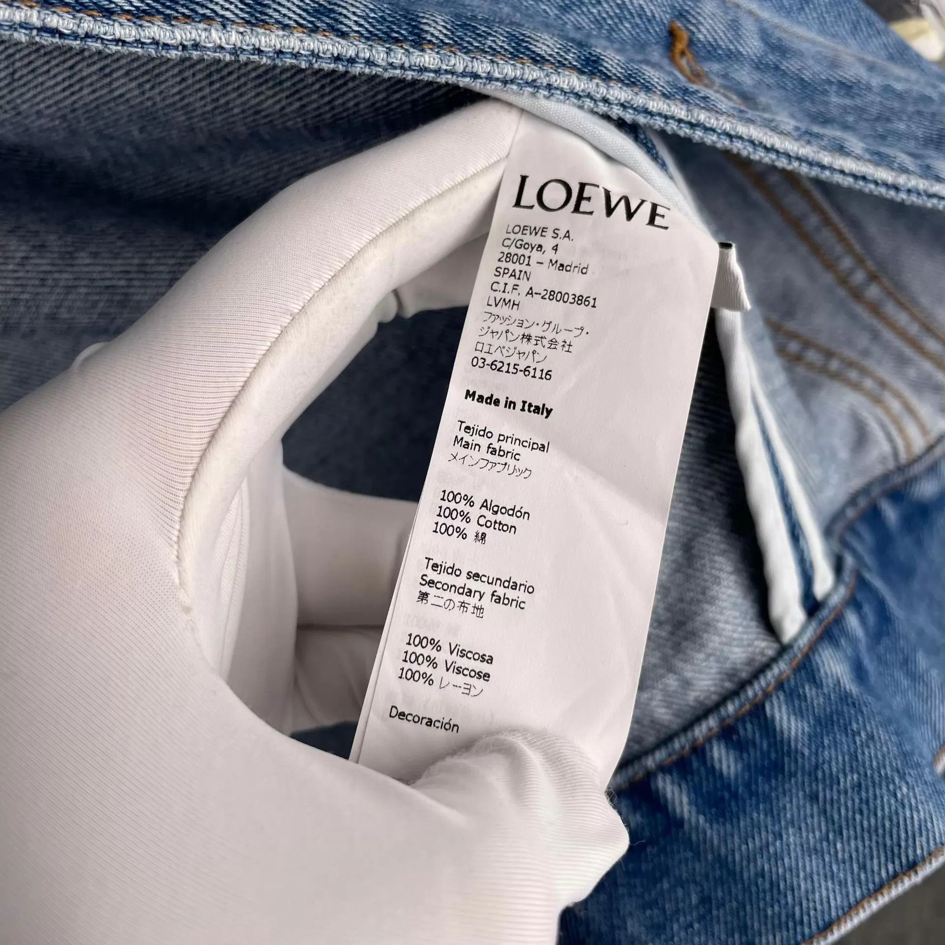 Loewe LOEWE Denim Jacket 34 Size XXS / US 00 / IT 34 - 6 Thumbnail
