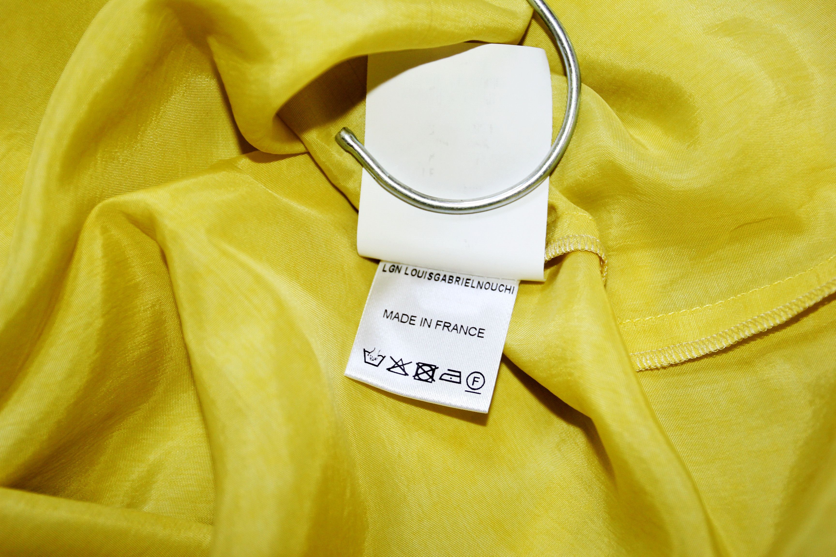 BNWT SS24 LGN LOUIS GABRIEL NOUCHI LEMON CUPRO SHIRT S