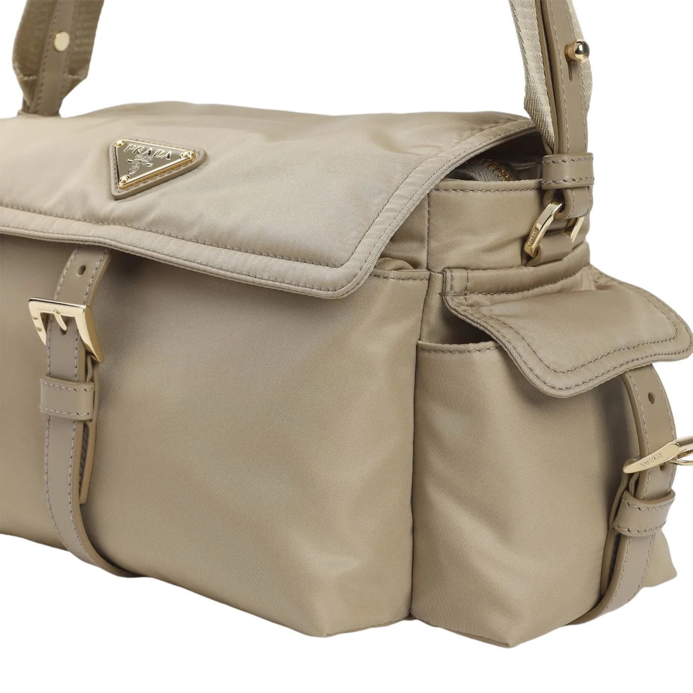 Prada PRADA $2500 Camel Brown Prada Explore medium Nylon shoulder Size ONE SIZE - 3 Thumbnail