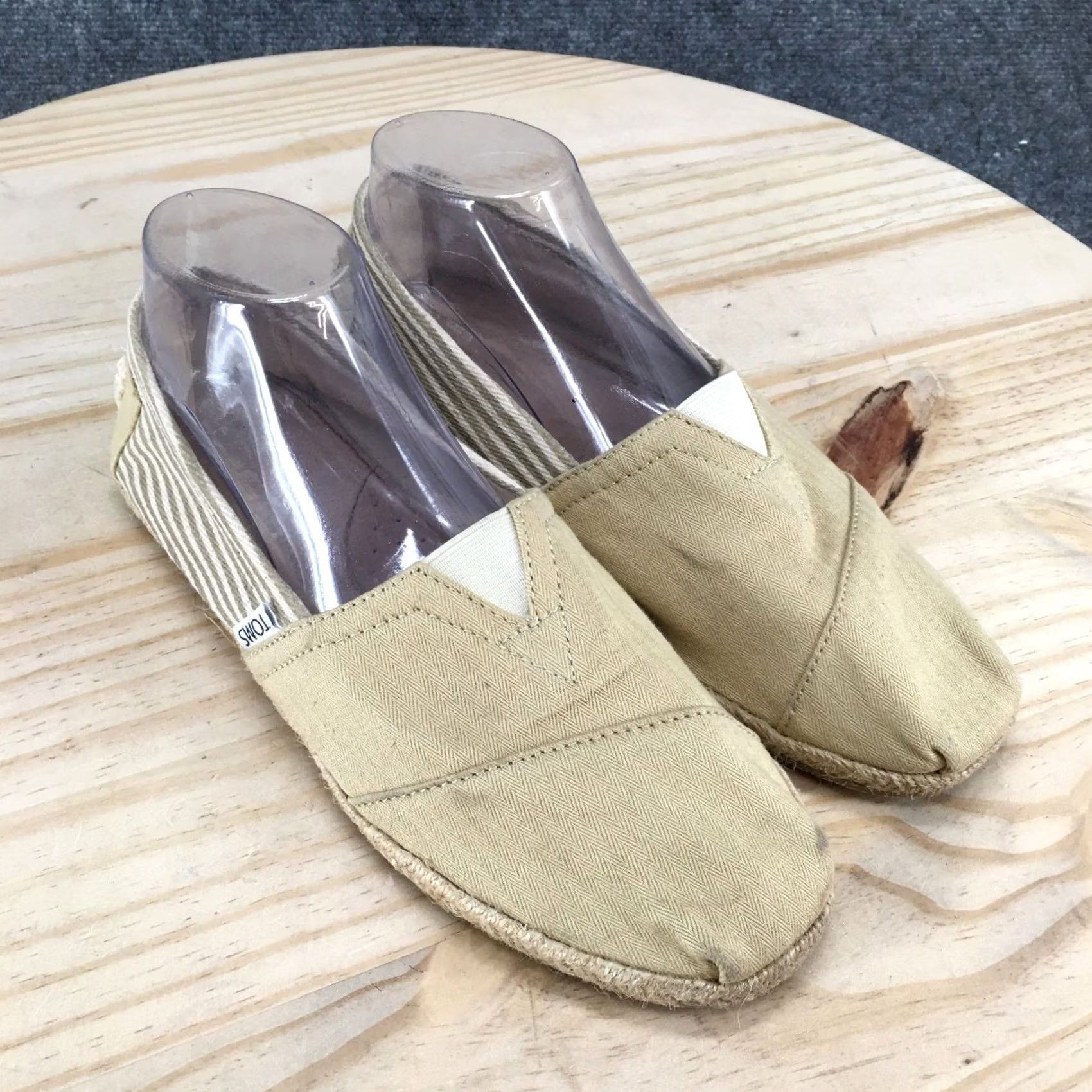 Toms TOMS Shoes Mens 8.5 Alpargata Rope Loafers Beige Canvas Casual Comfort Low Top Size M / US 6-8 / IT 42-44 - 3 Thumbnail