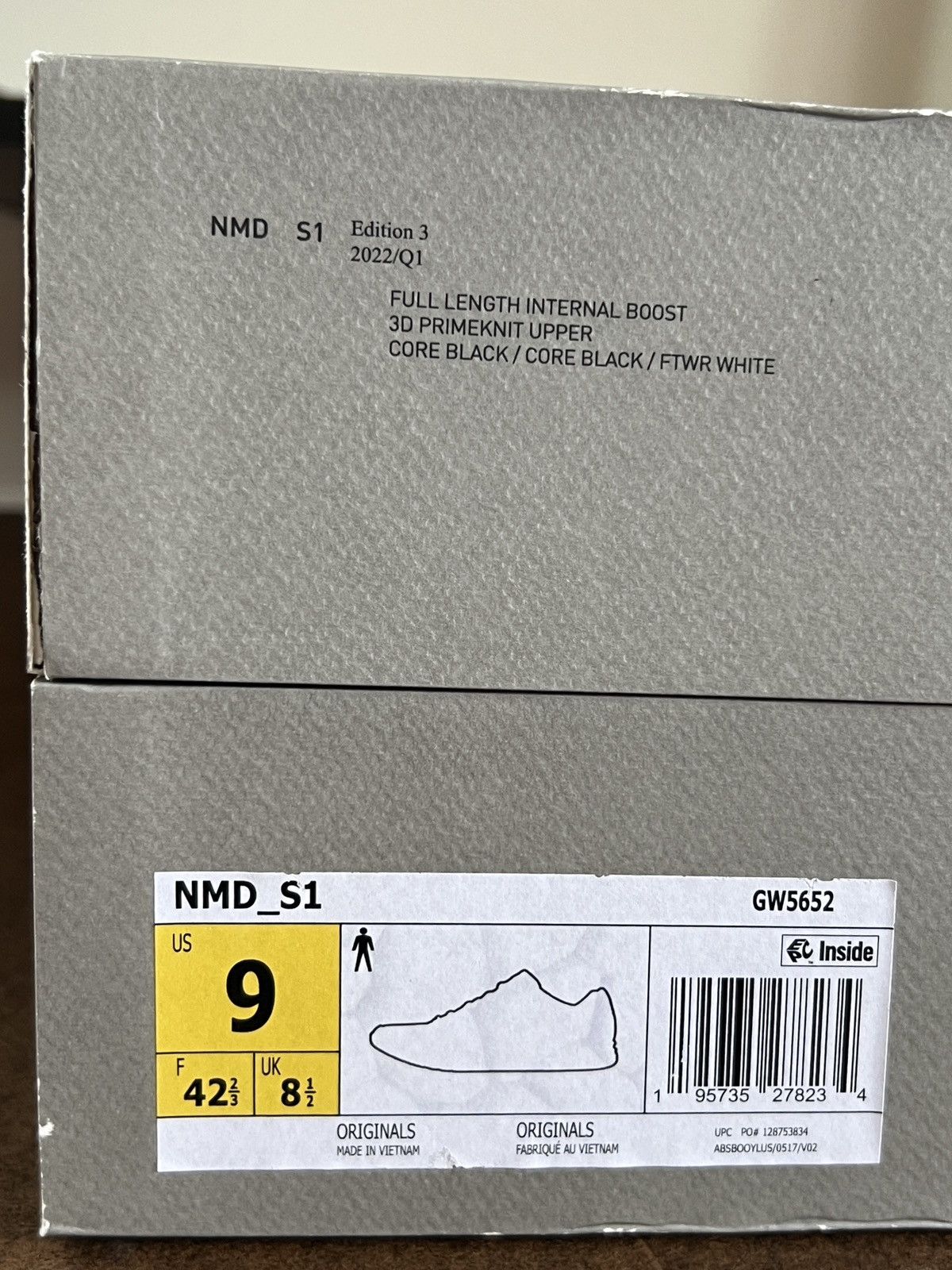 Adidas Adidas NMD S1 Core Black Size US 9 / EU 42 - 9 Thumbnail
